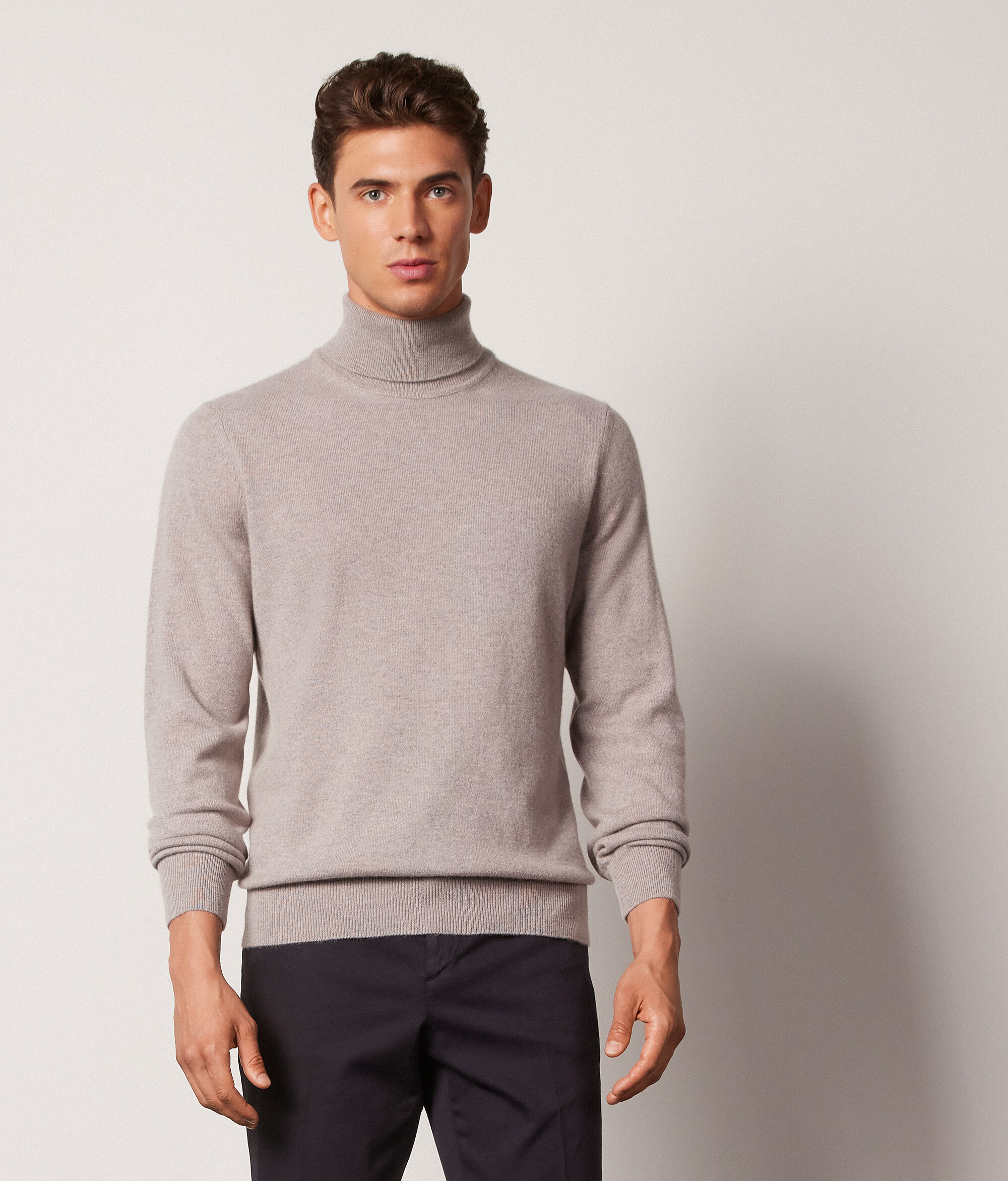 Col roulé homme en cachemire ultra-doux