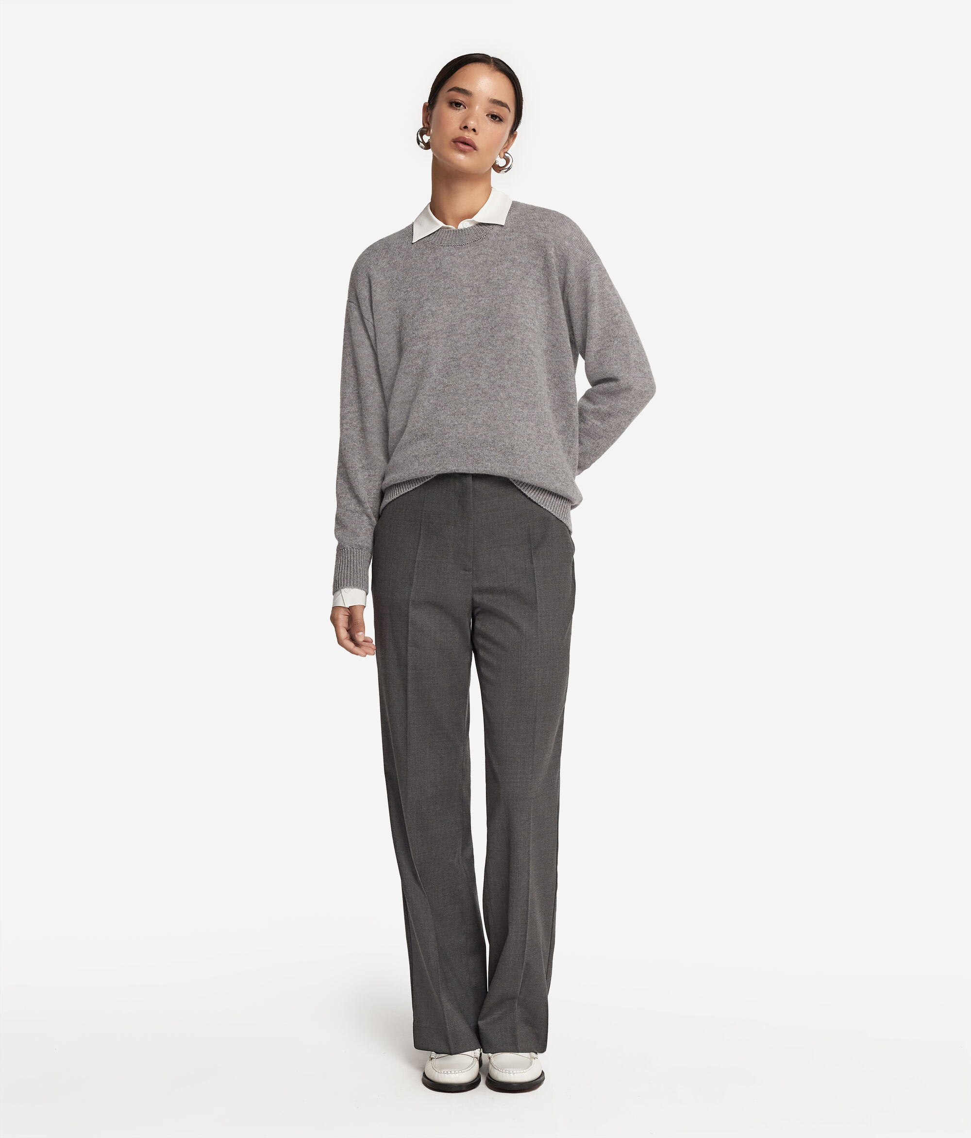 Pull femme en cachemire ultra-doux à col rond