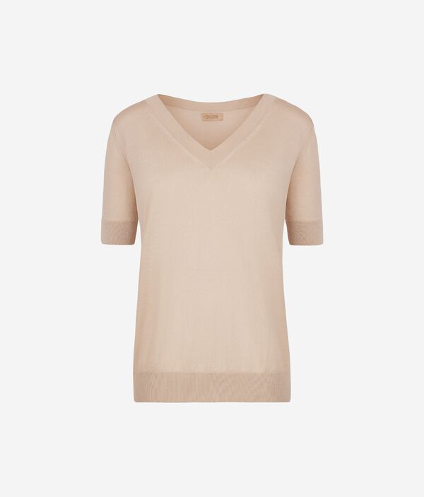 Джемпер из шелка и хлопка