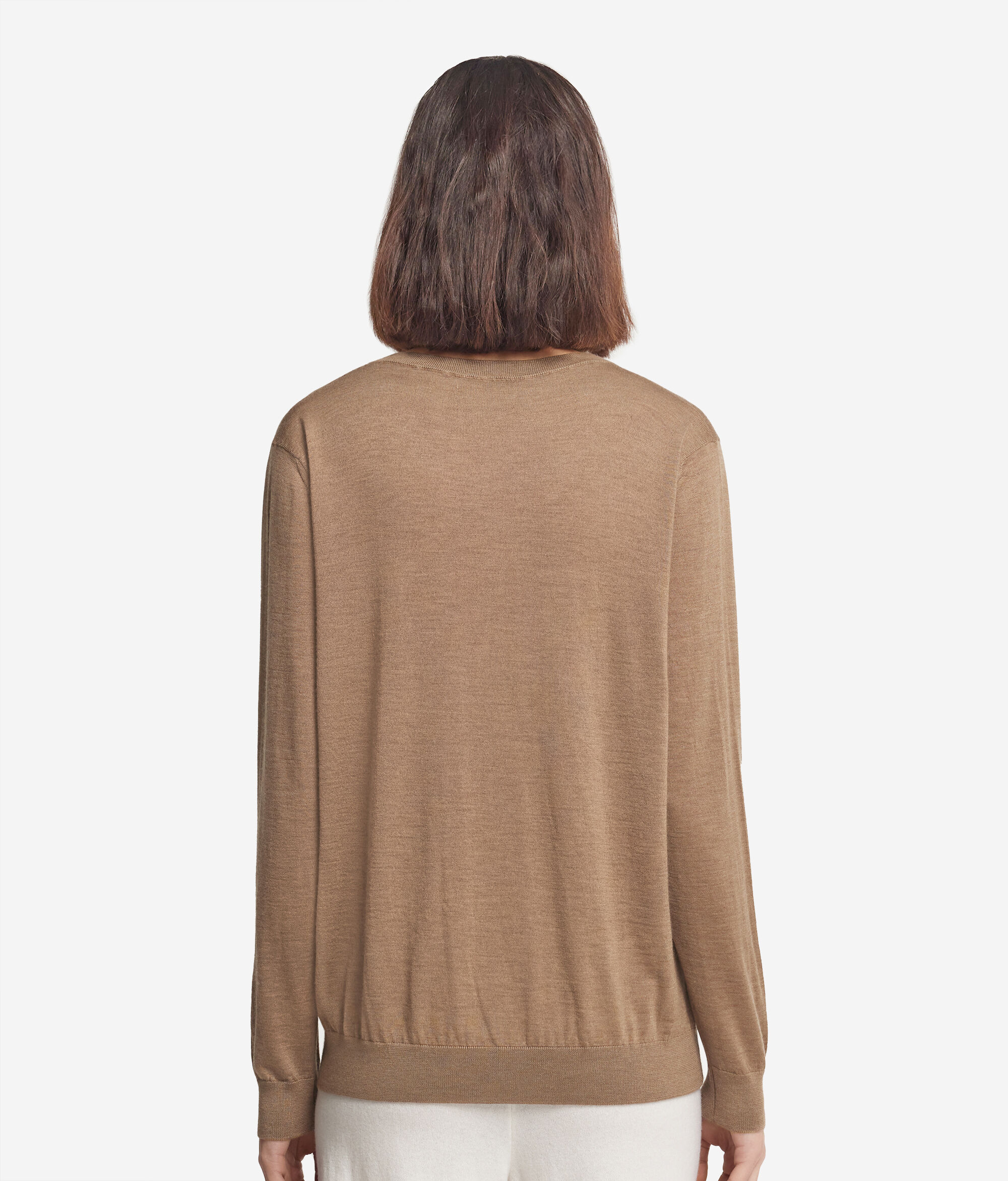 Pull à col V en cachemire ultra-fin