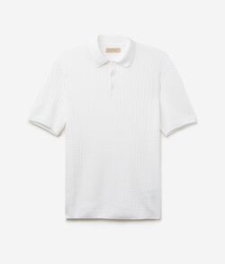 Polo a Maniche Corte con Trecce e Coste