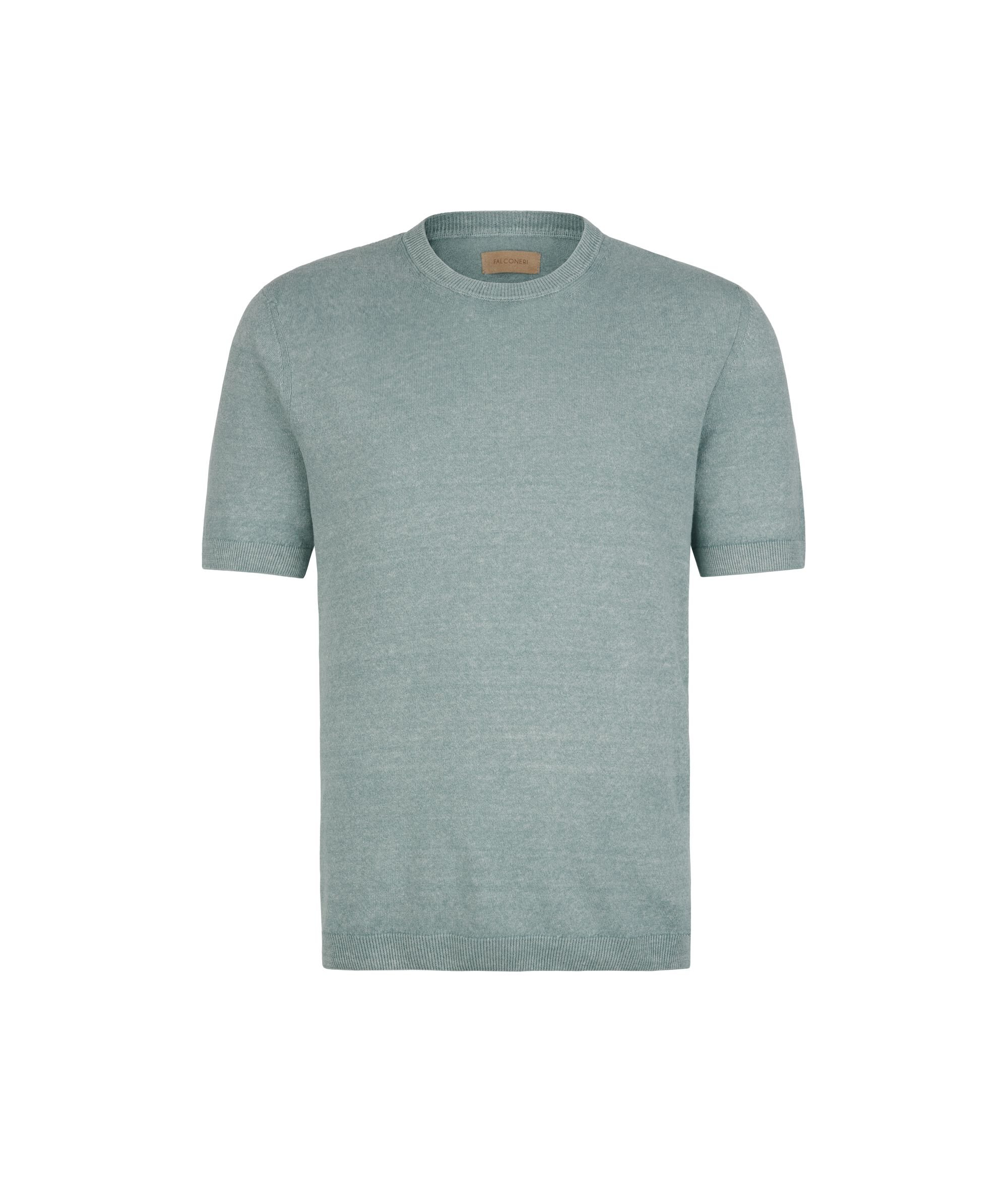 Linen and cotton T-shirt