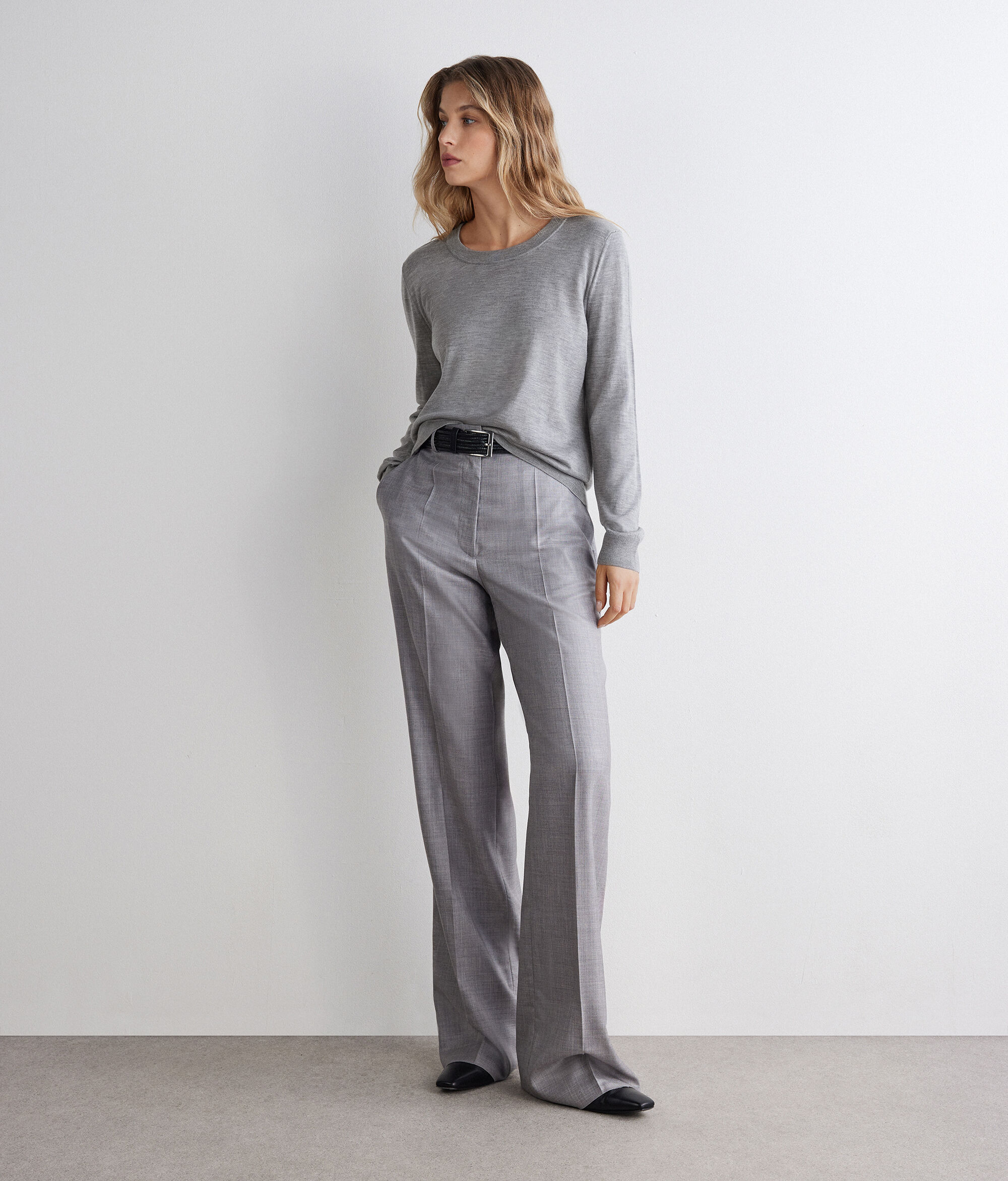 Rundhalspullover aus Kaschmir Ultrafine