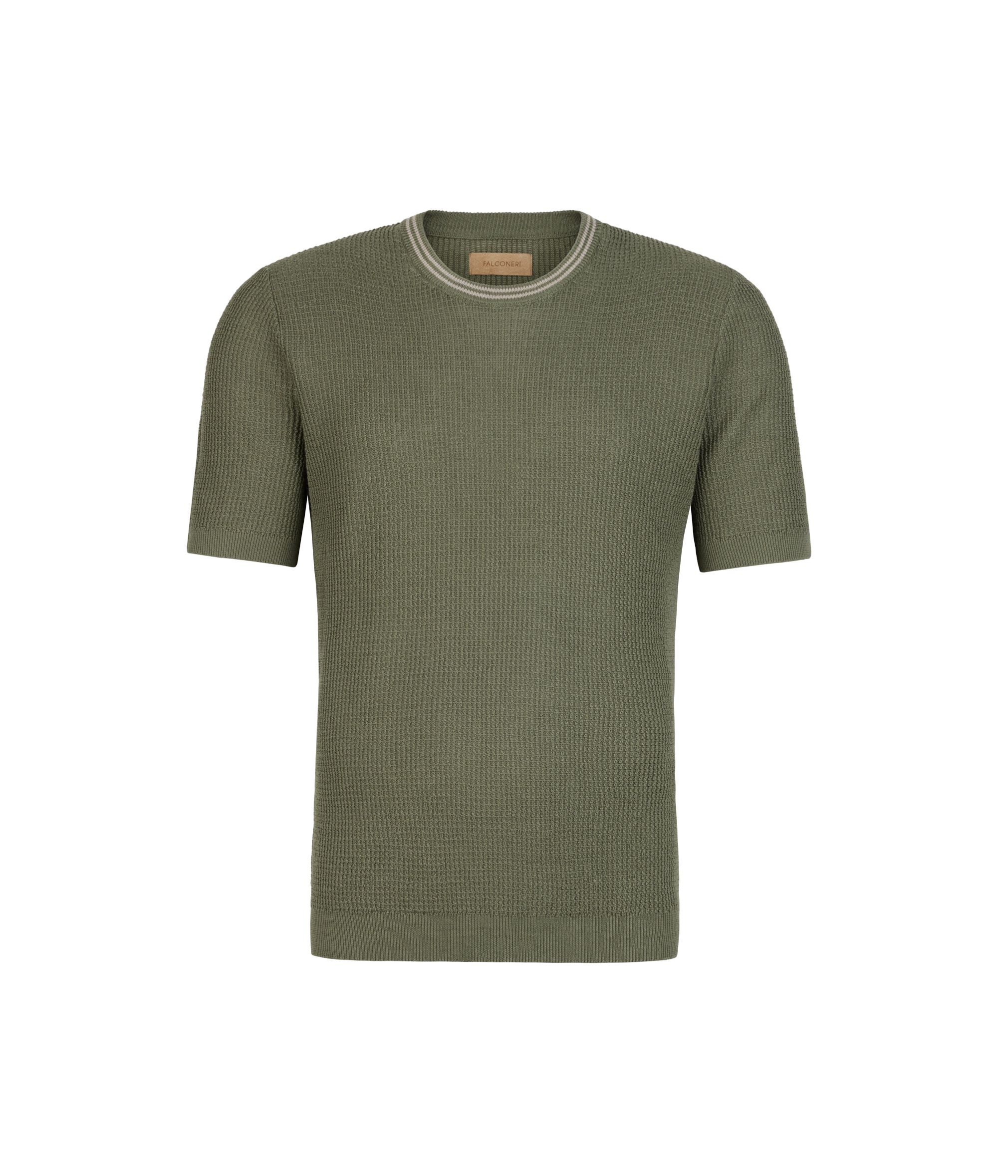 T-Shirt mit Waffelmuster