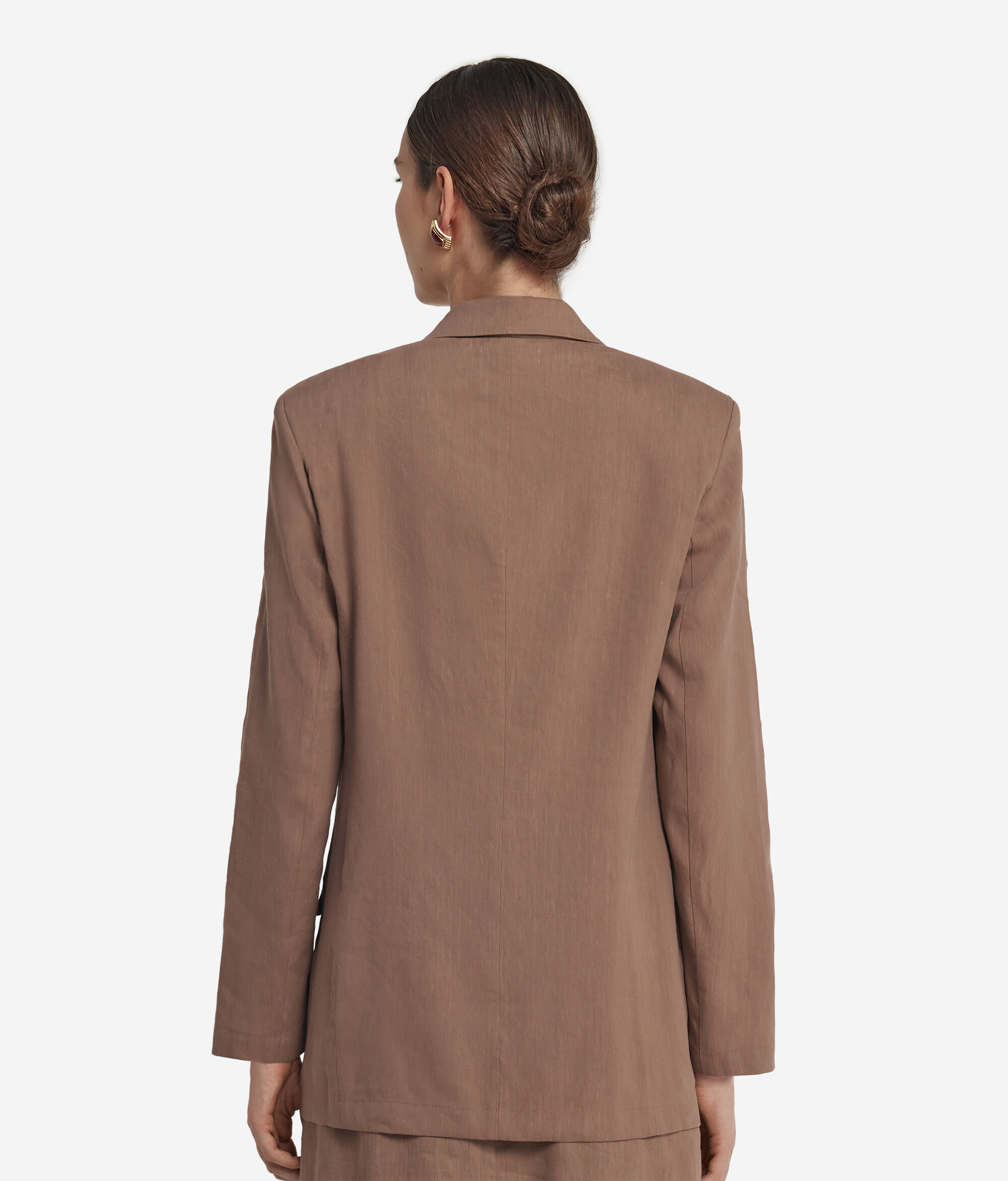 Пиджак изо льна и вискозы