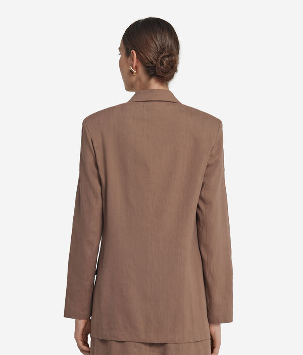 Пиджак изо льна и вискозы