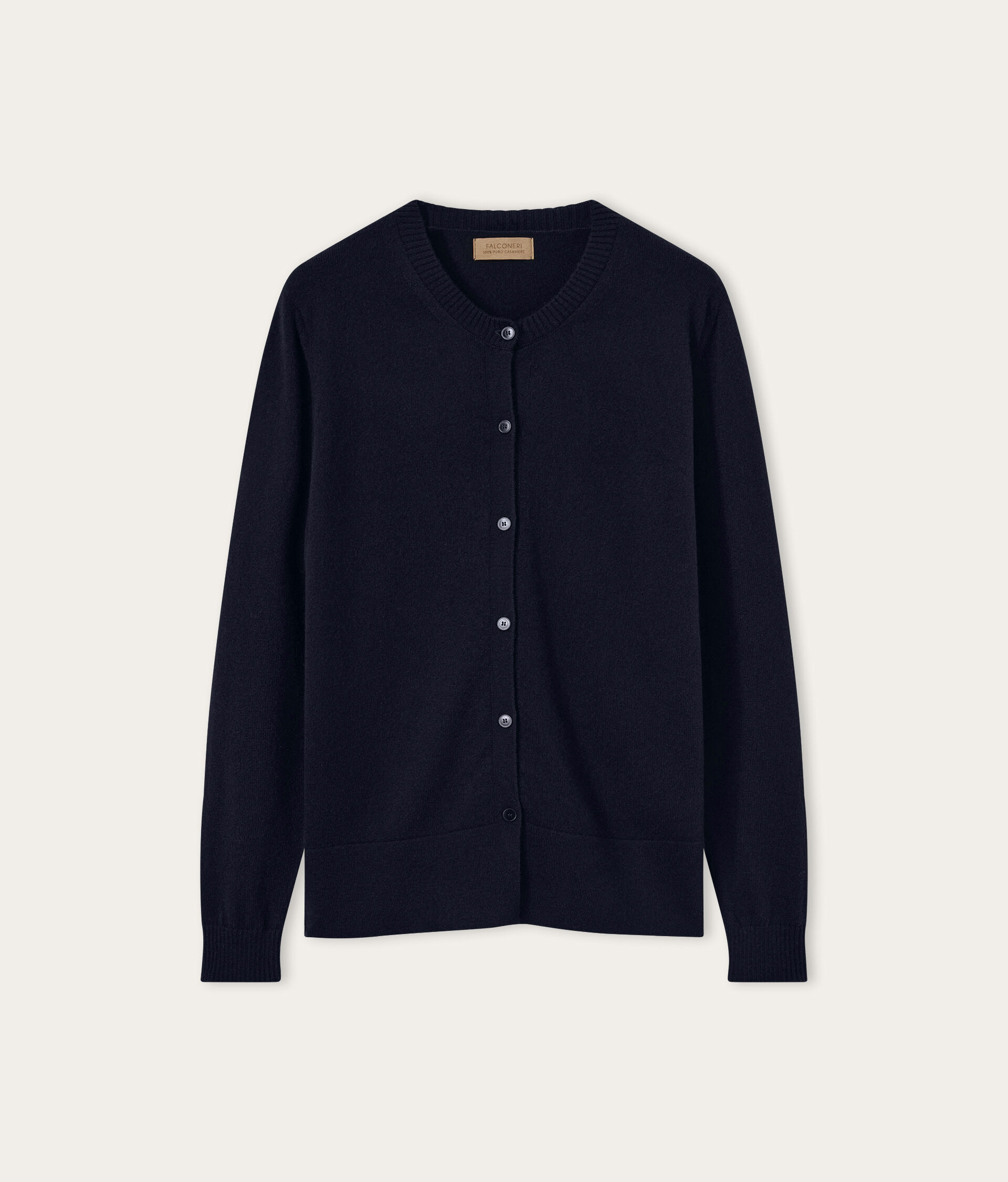 Cashmere sweater with side slits
