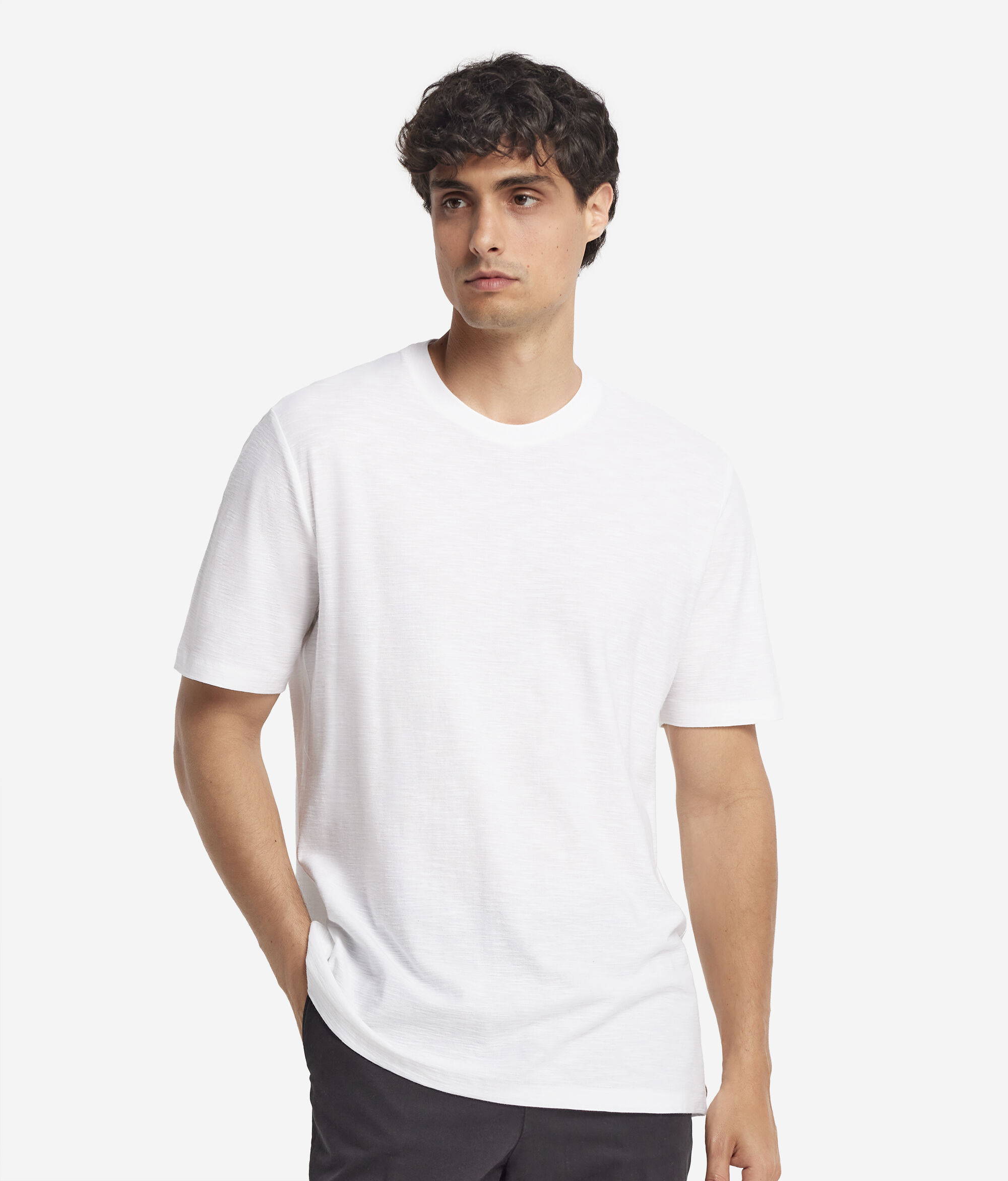 Short-Sleeved Twist-Stitch T-Shirt