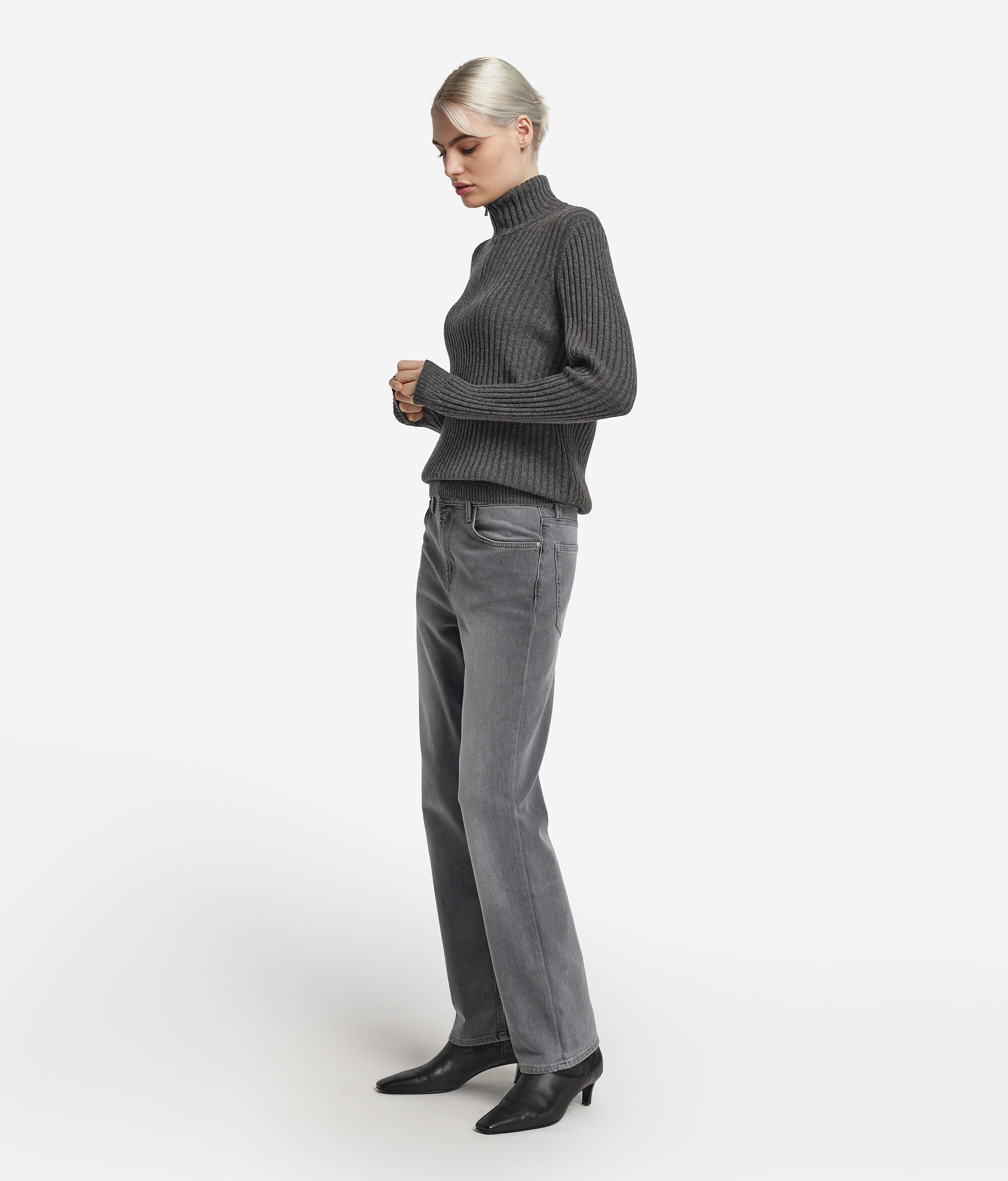 Cashmere and Denim Trousers