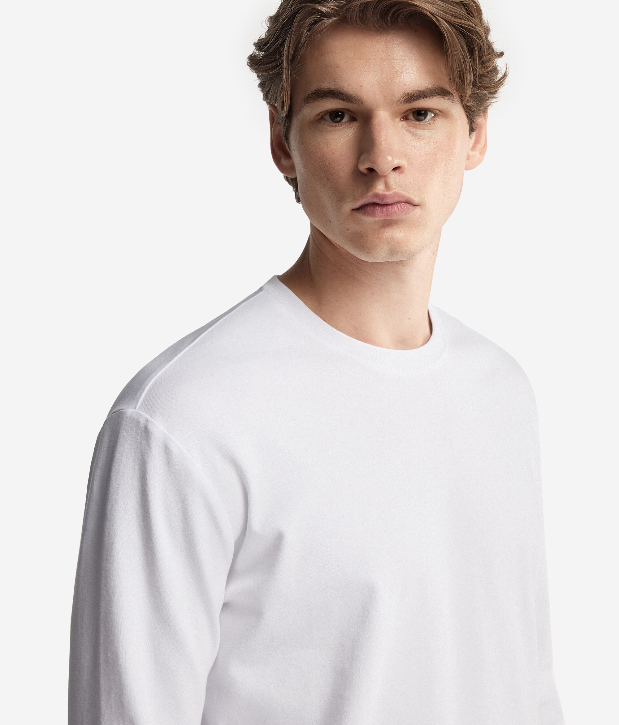 Round-Neck Cotton Jersey Top