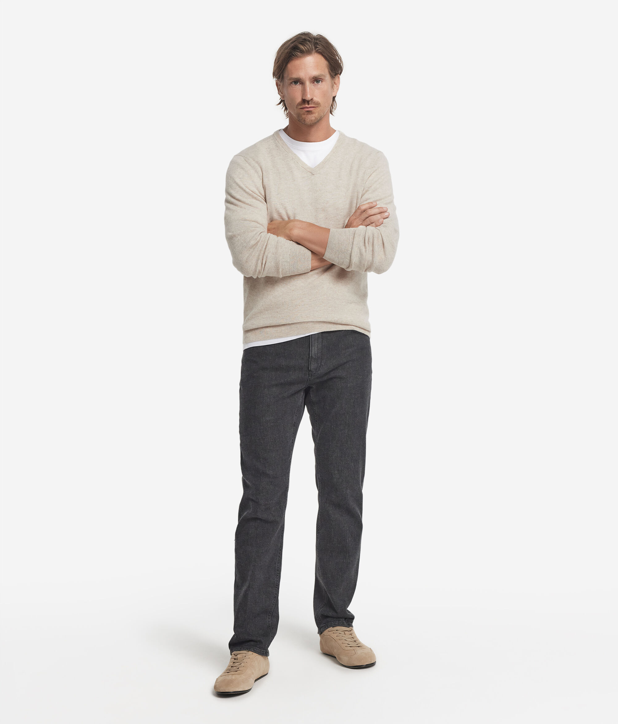 Maglia con scollo V in Cashmere Ultrasoft