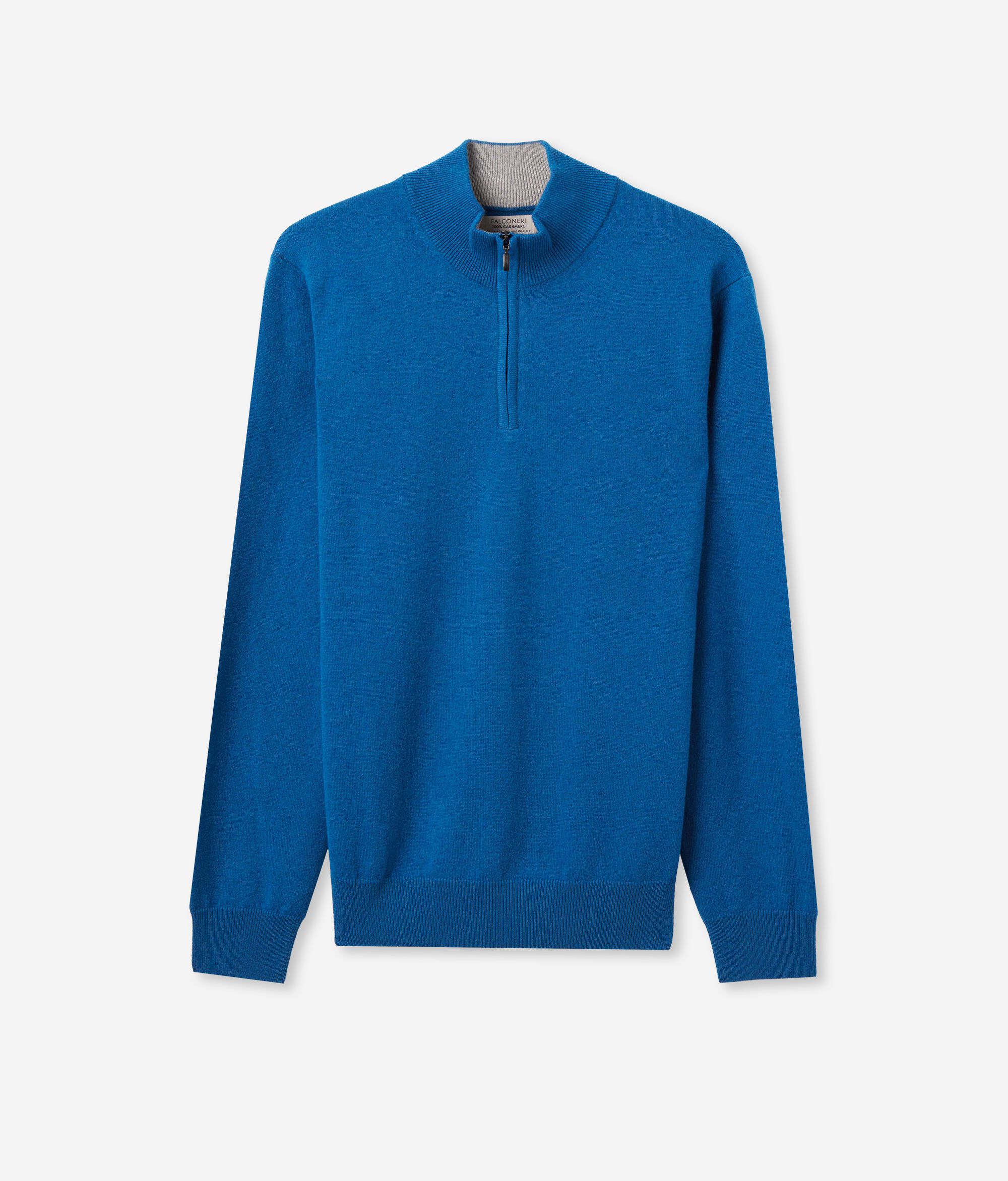 Ultrasoft Cashmere Half-Zip Funnel-Neck Jumper
