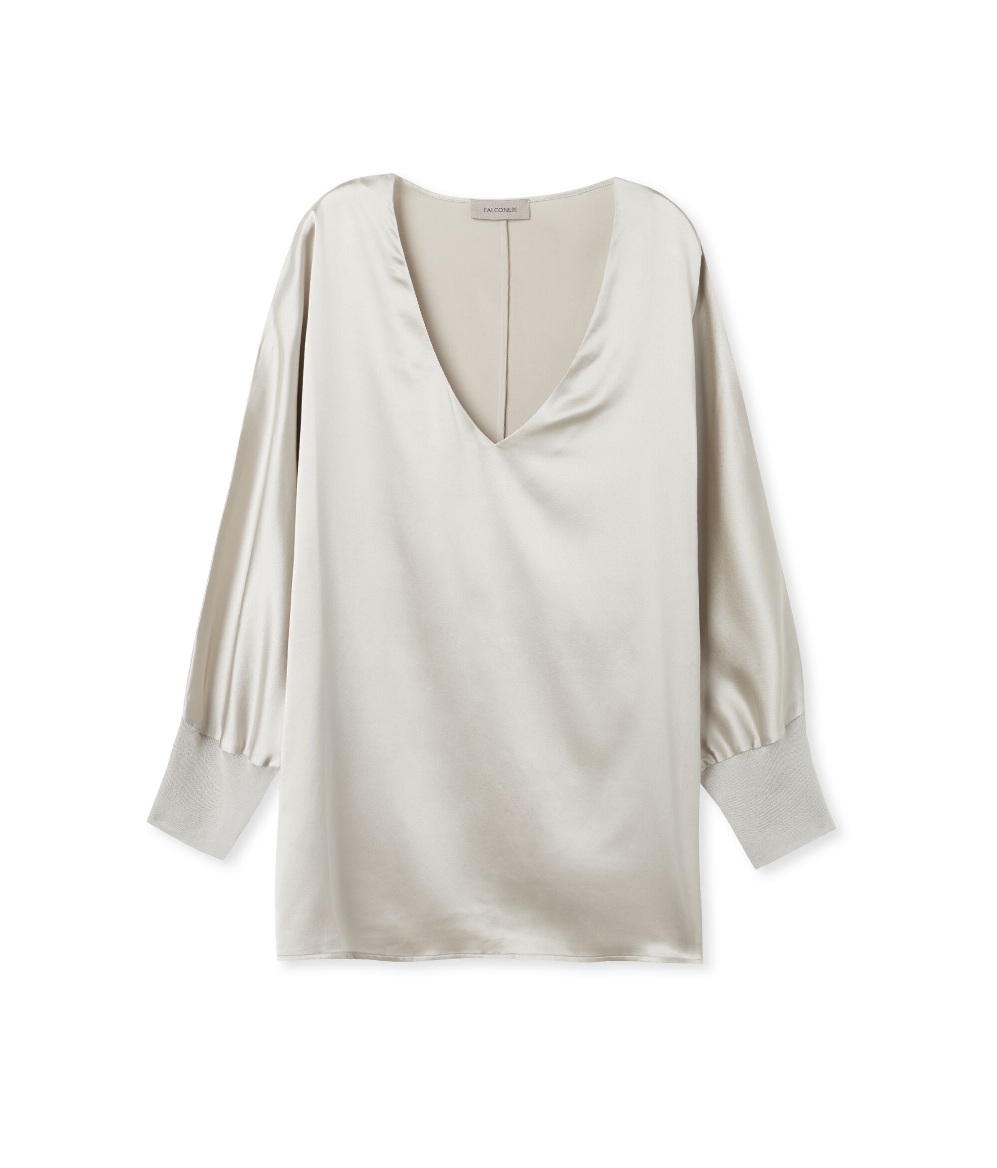 Seidenbluse mit V-Ausschnitt_8356