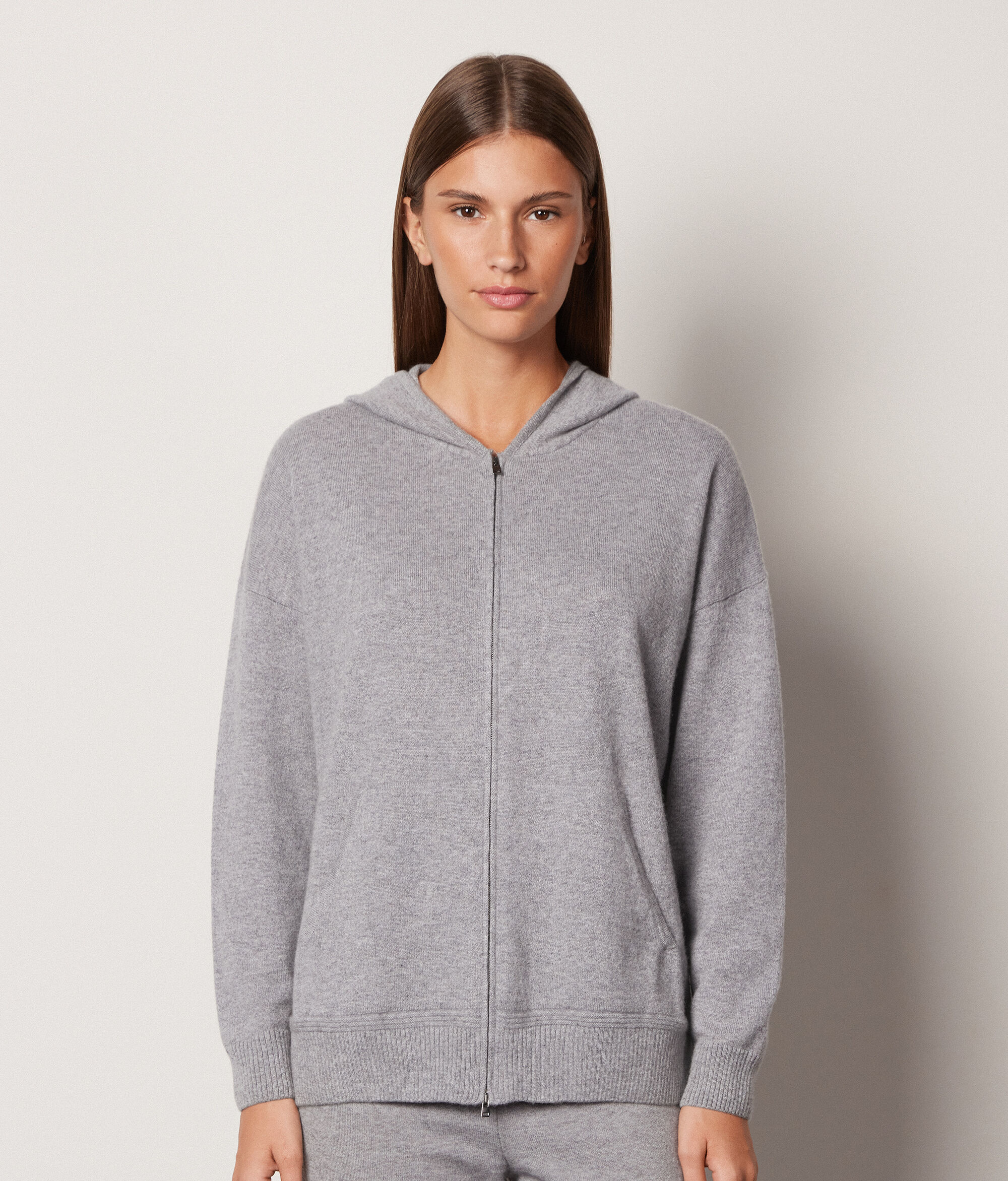 Bluza z kapturem z kaszmiru Ultrasoft