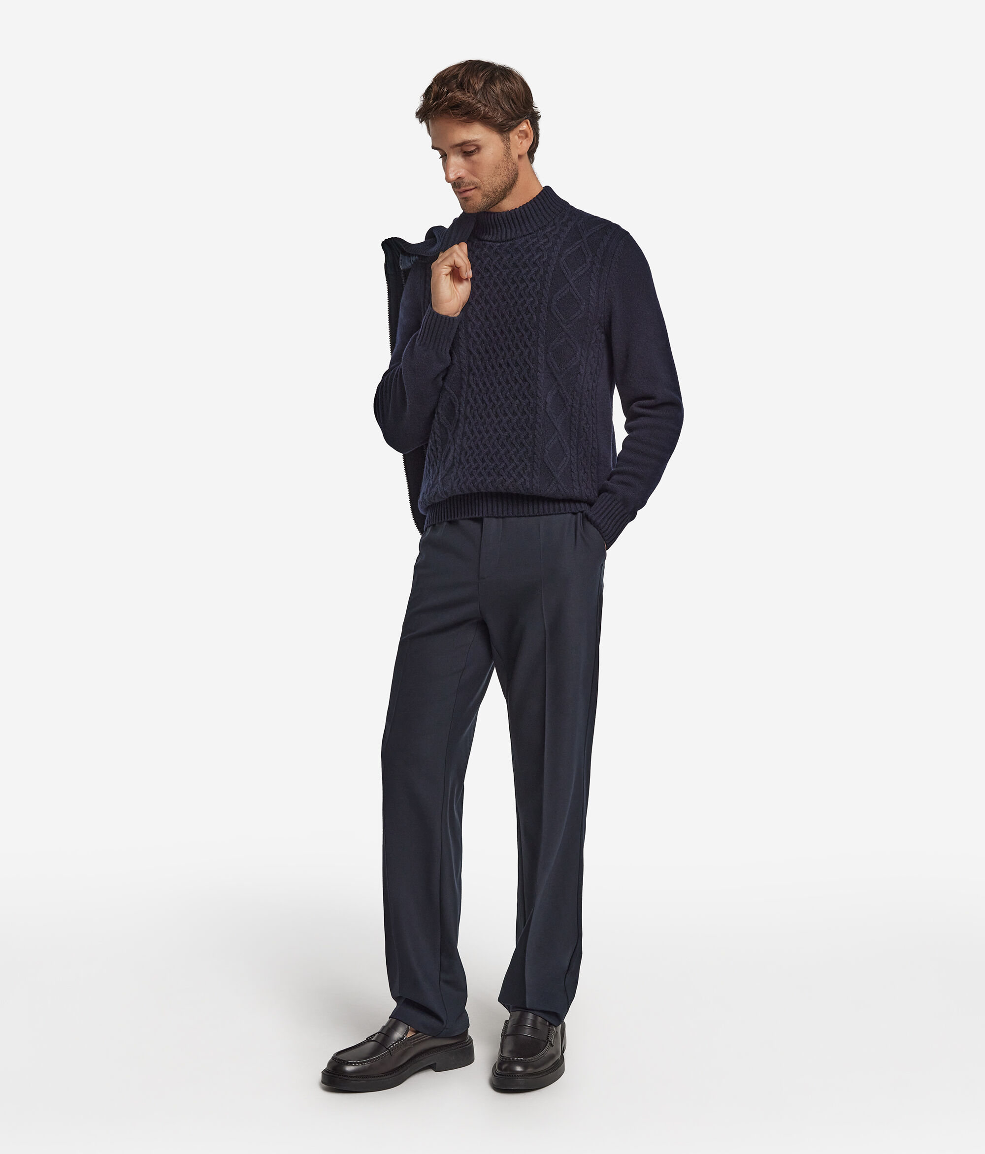 Dolčevita s ribarskim motivom od ultramekog kašmira