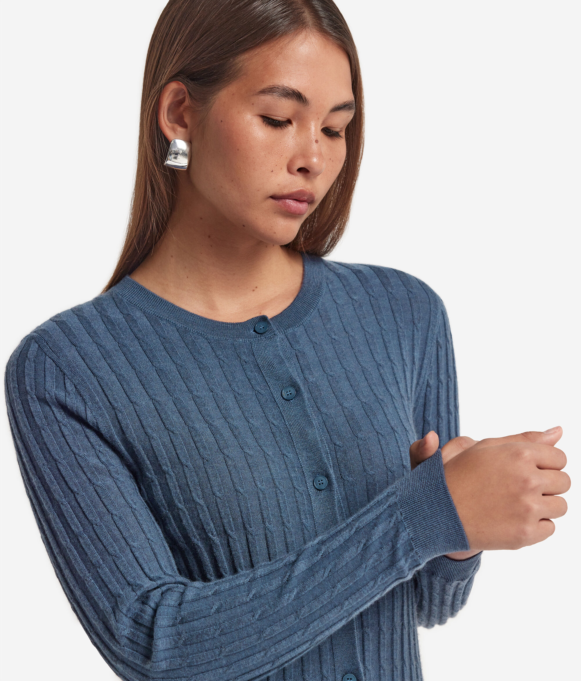 Ζακέτα από Ultrafine Cashmere με Πλεξίδες