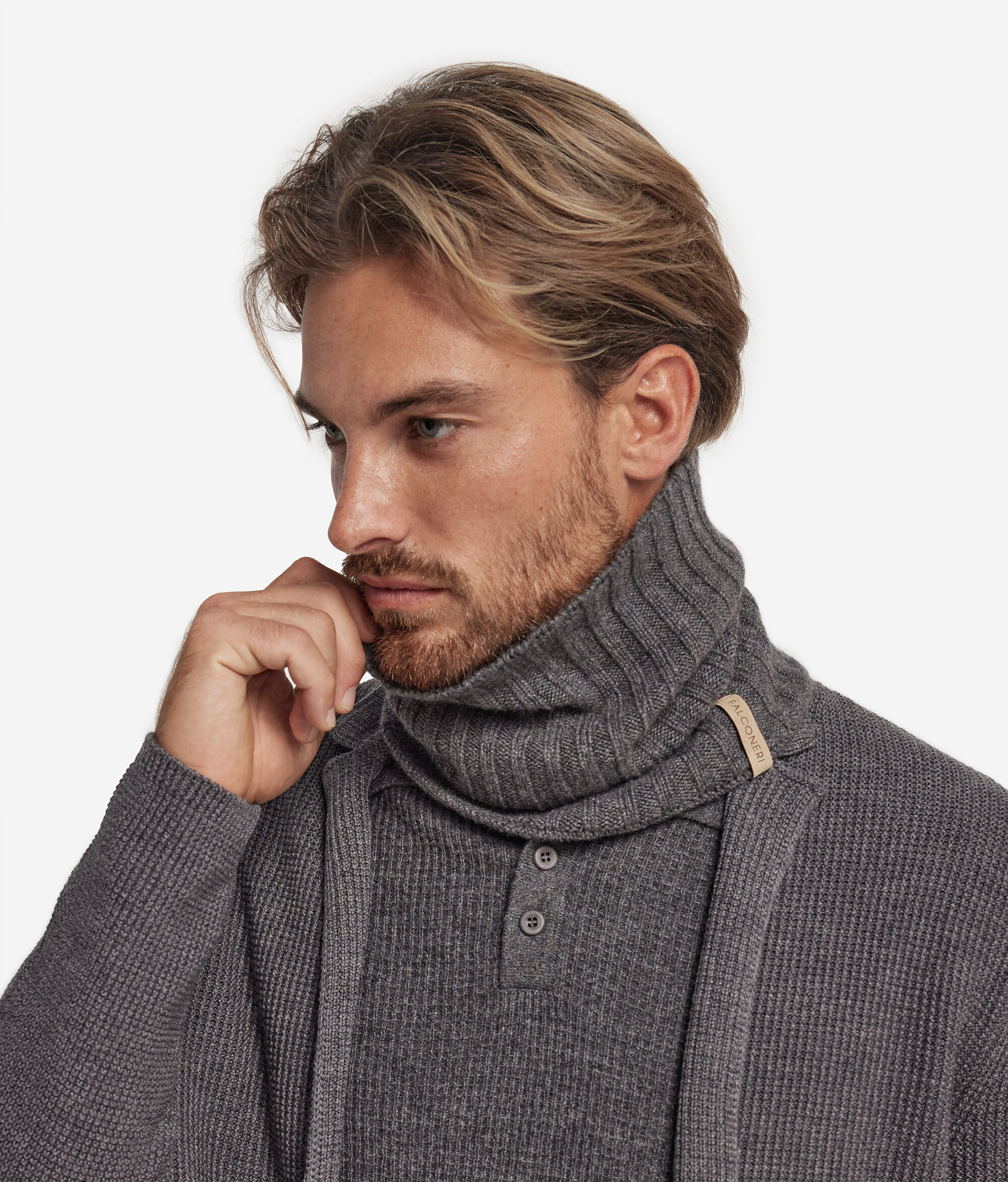 Scaldacollo a coste in Cashmere Ultrasoft