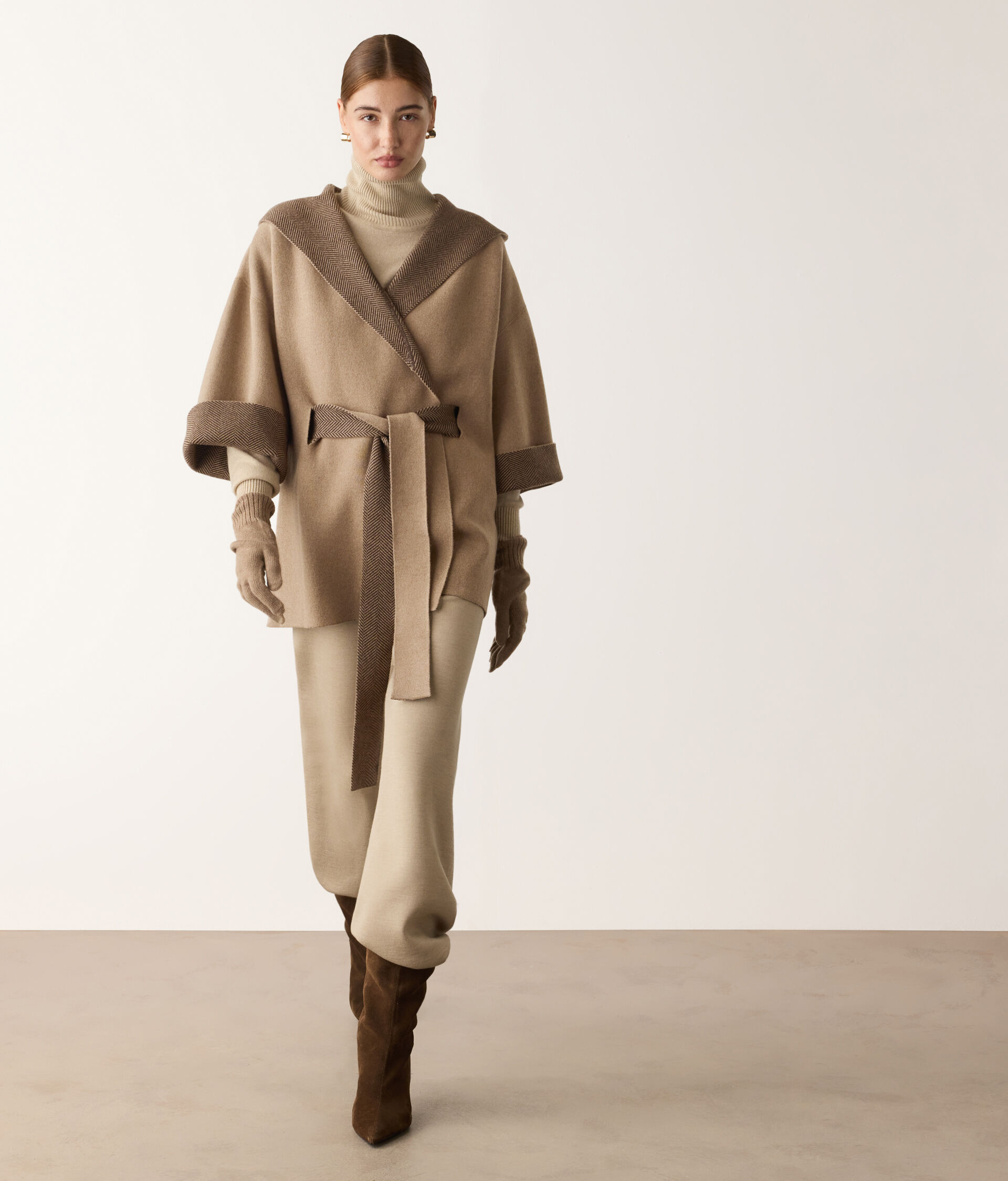 Cappa reversibile in Cashmere Ultrasoft