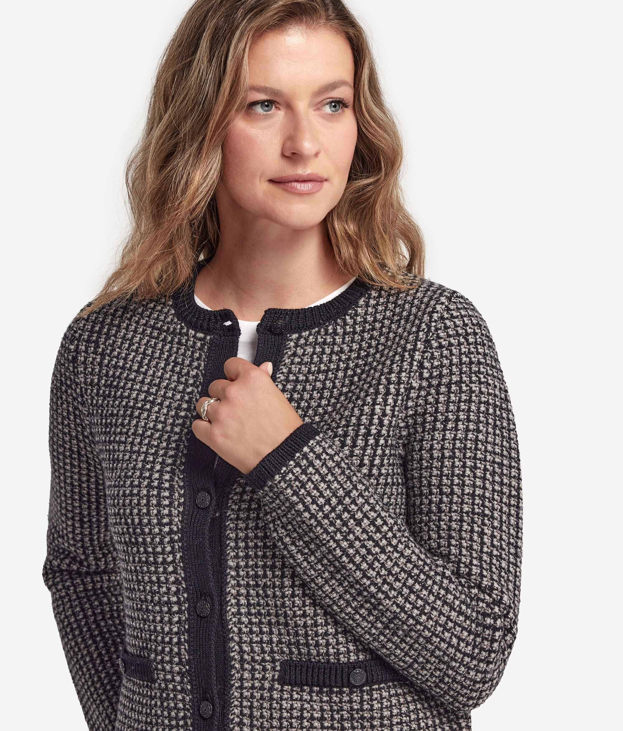 Wool Round-Neck Jacket