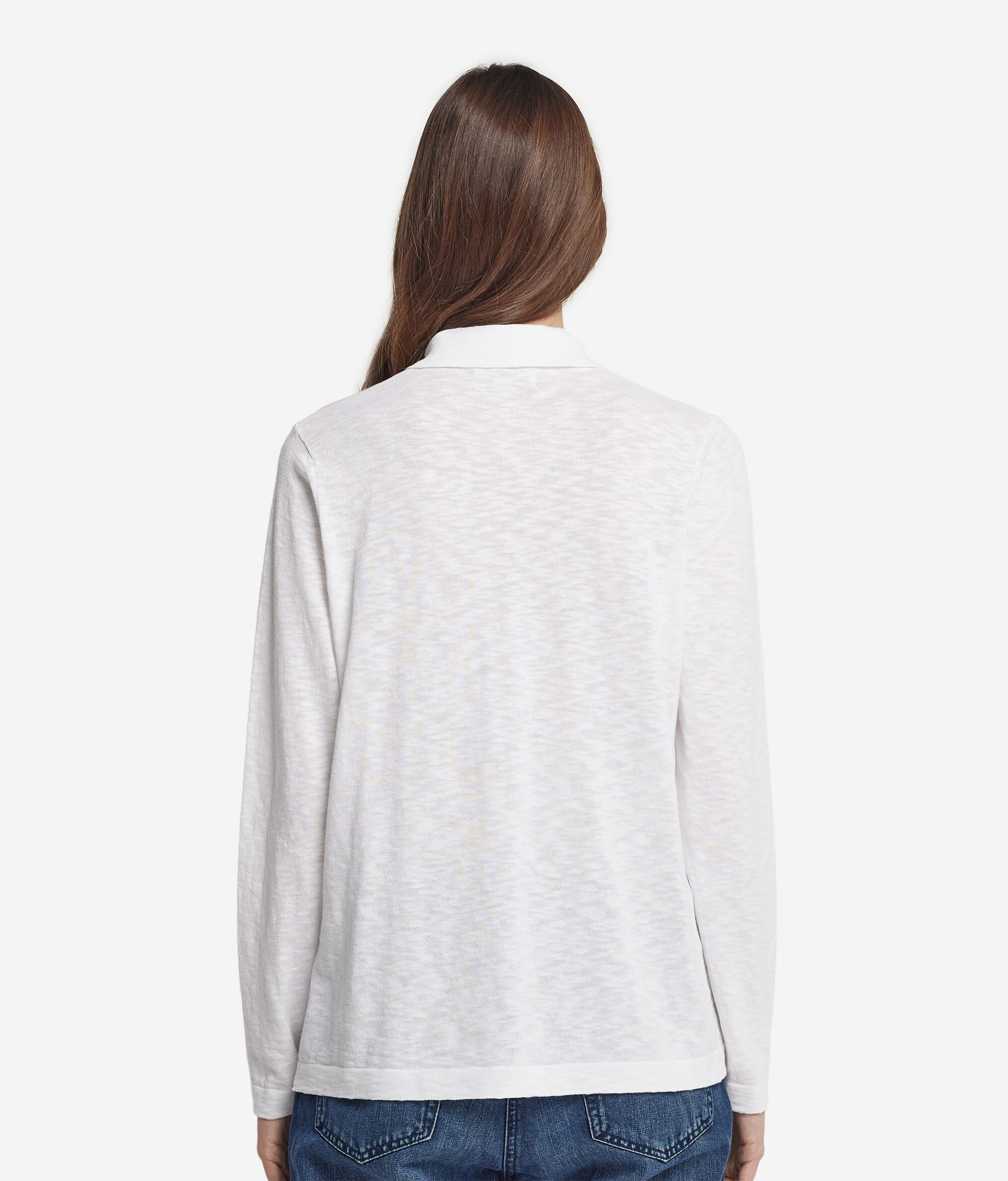 Langärmelige Hemdbluse aus Baumwolle