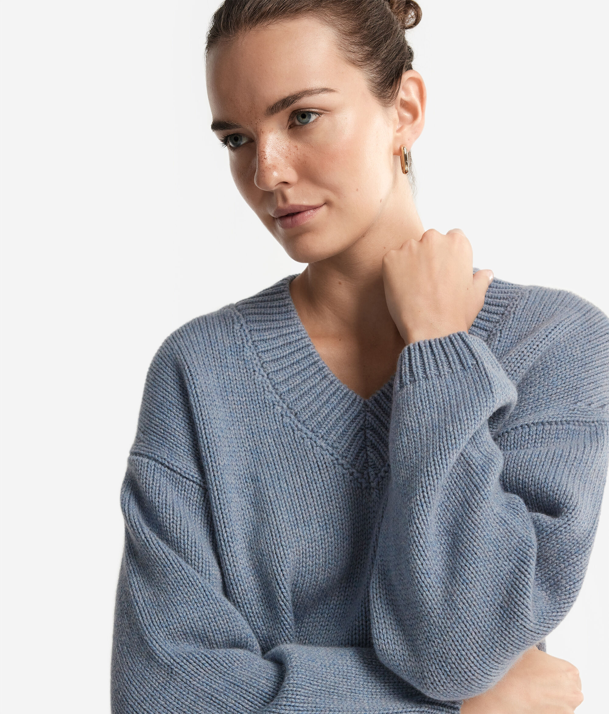 Ultrasoft Cashmere Tricot V-Neck Jumper
