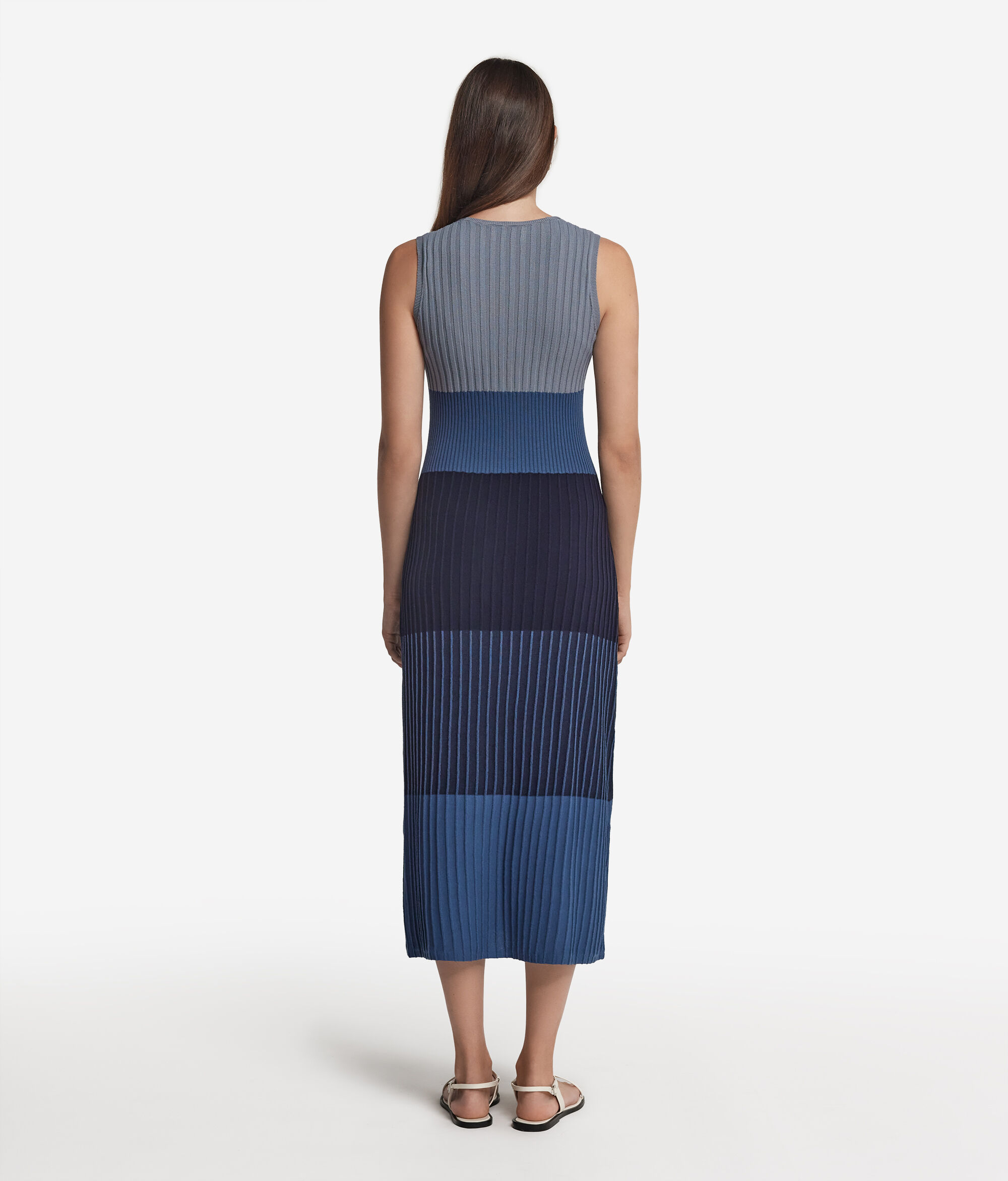 Rippkleid aus Baumwolle