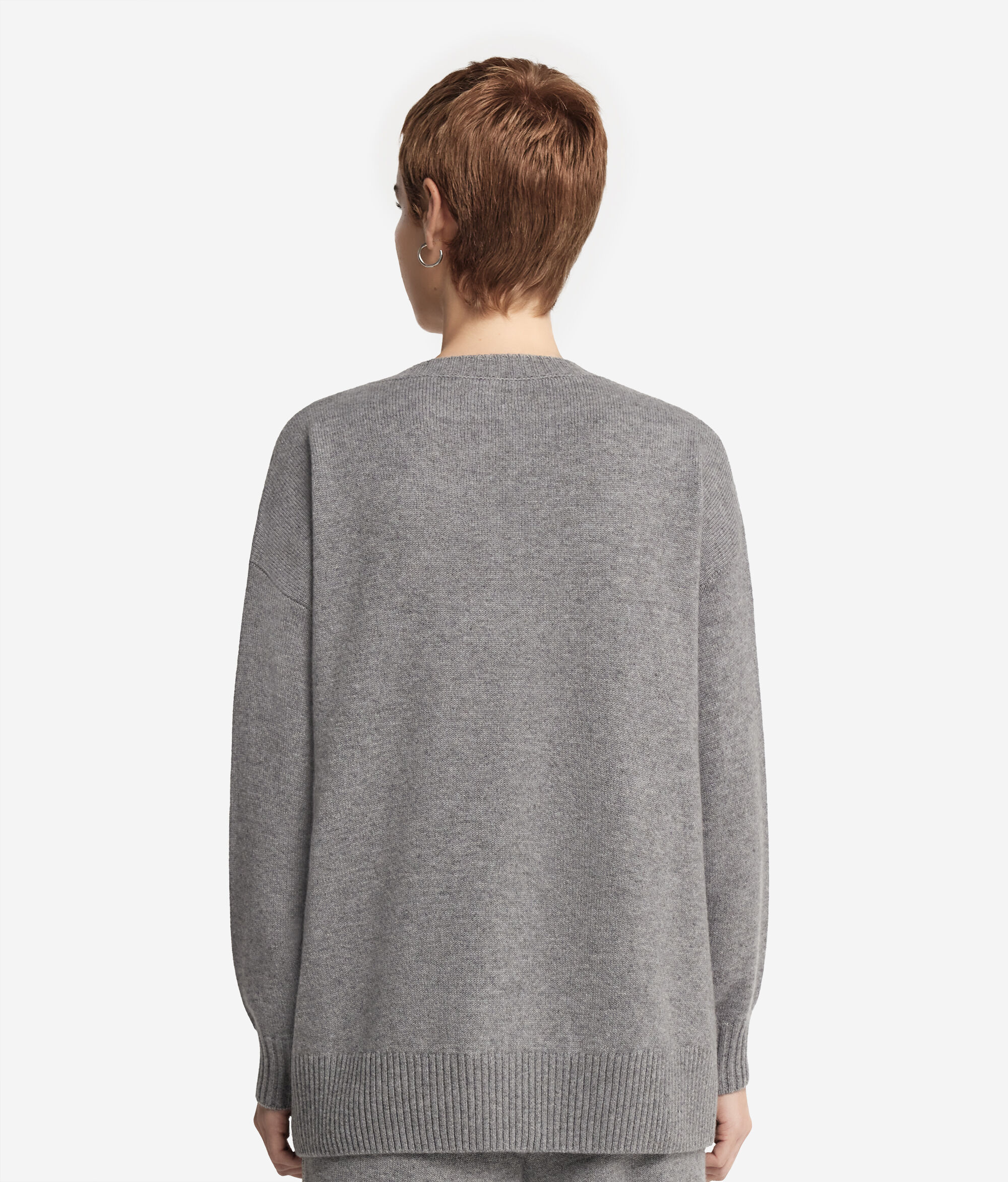 Cashmere Jumper with Fringing