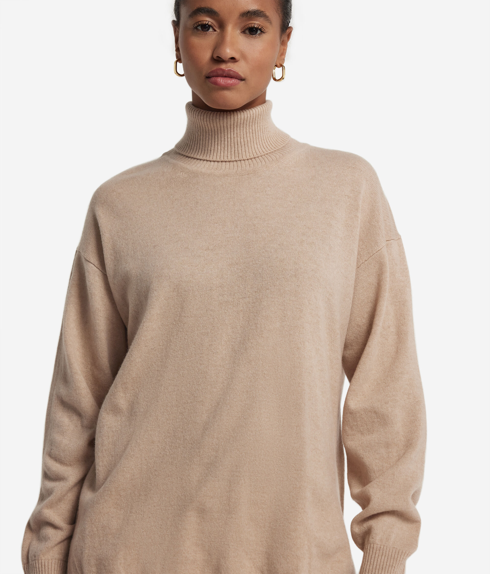 Ultrasoft Cashmere Turtleneck with Slits
