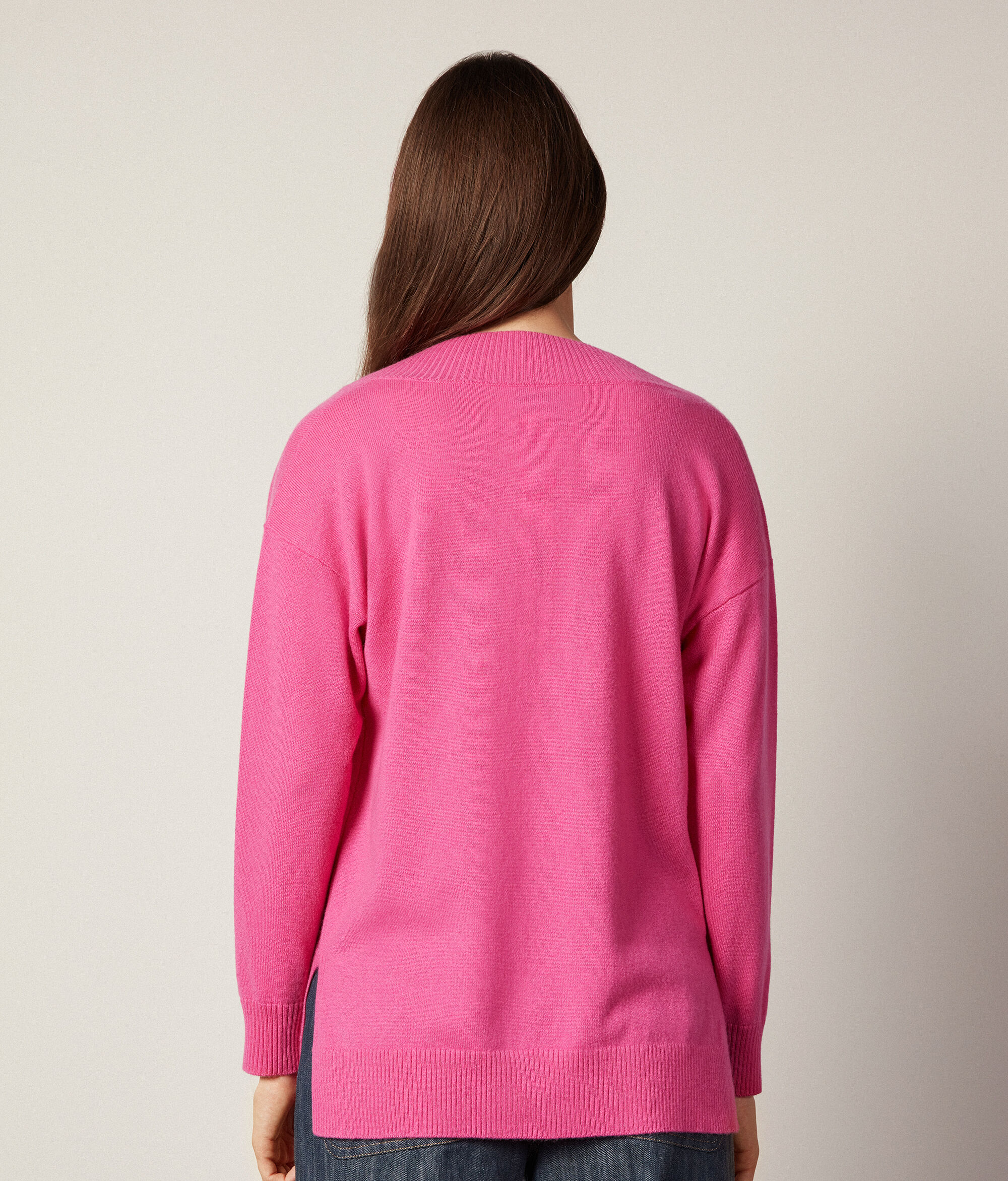 Pull en cachemire femme oversize col V