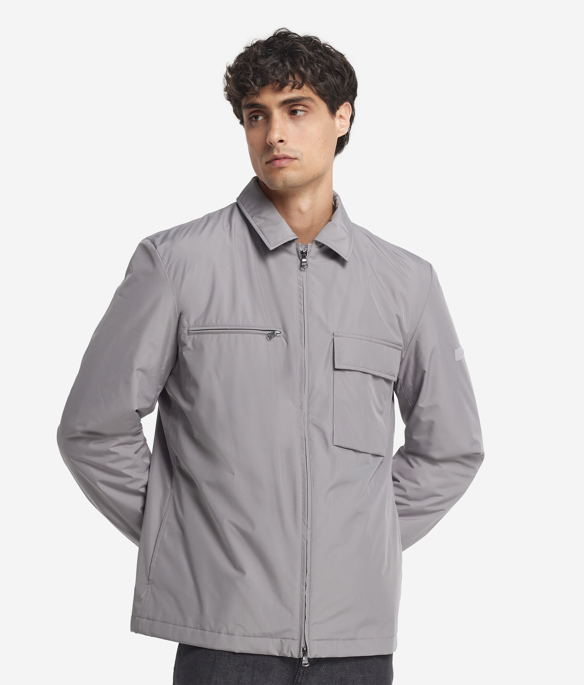 Funktions-Overshirt mit Reißverschluss