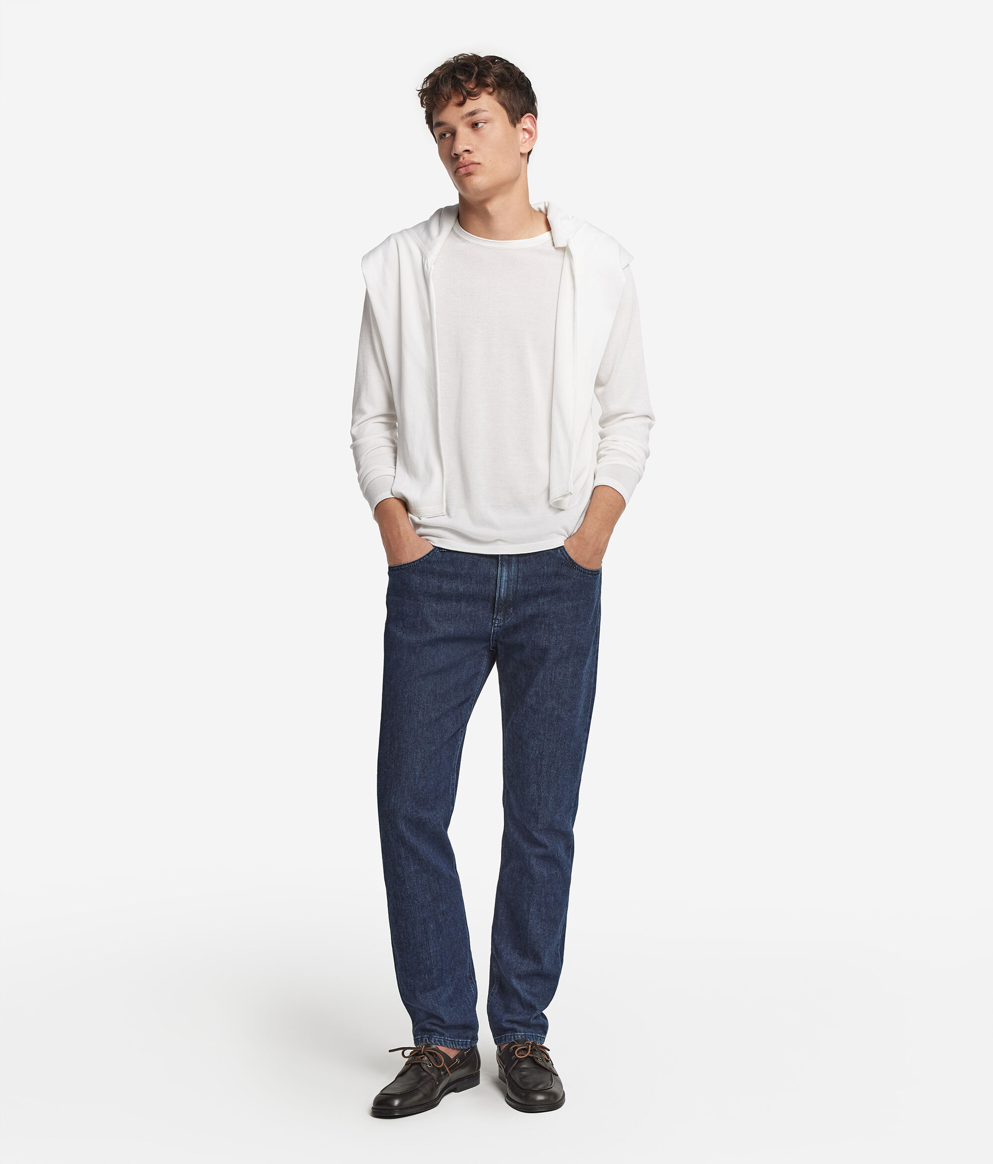 Maglia Girocollo in Seta Cotone