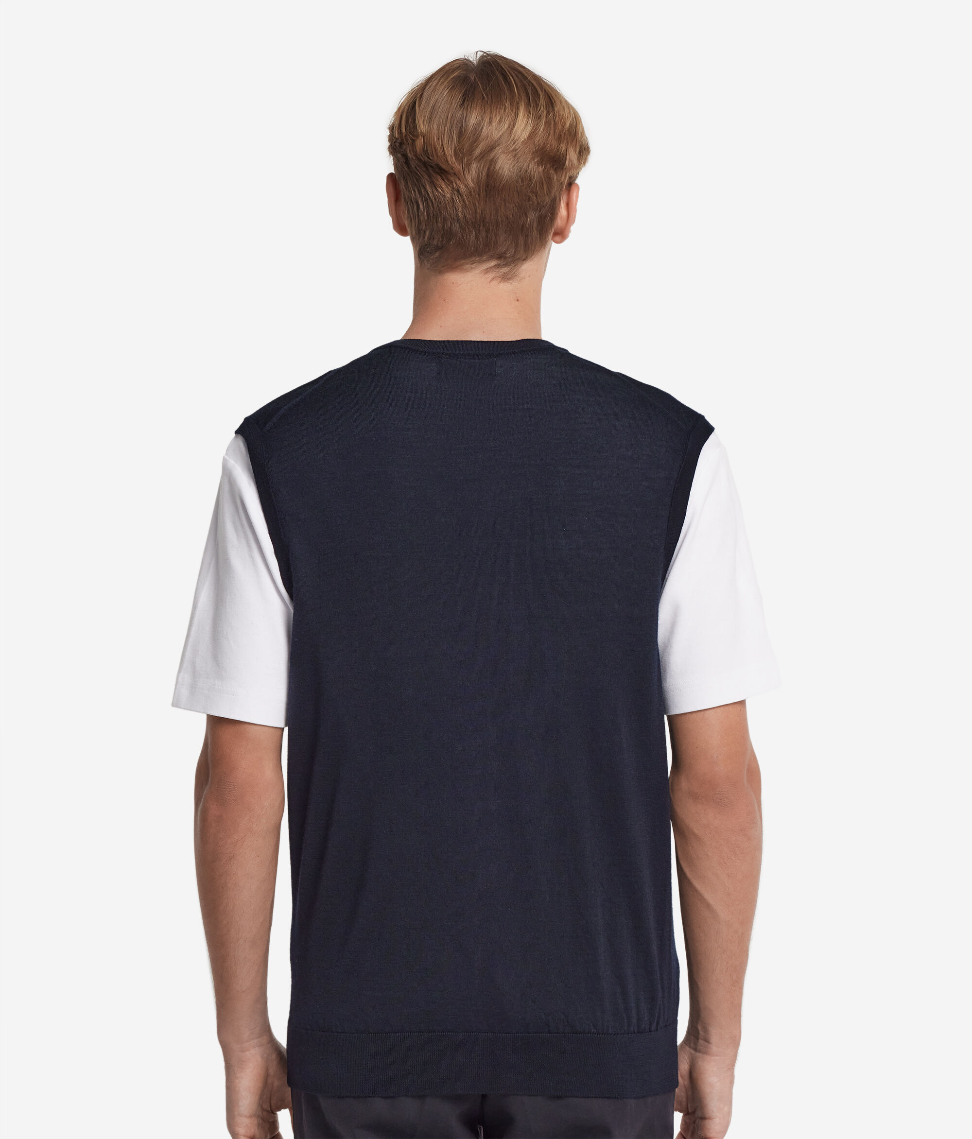 Gilet Scollo a V in Cashmere Ultrafine