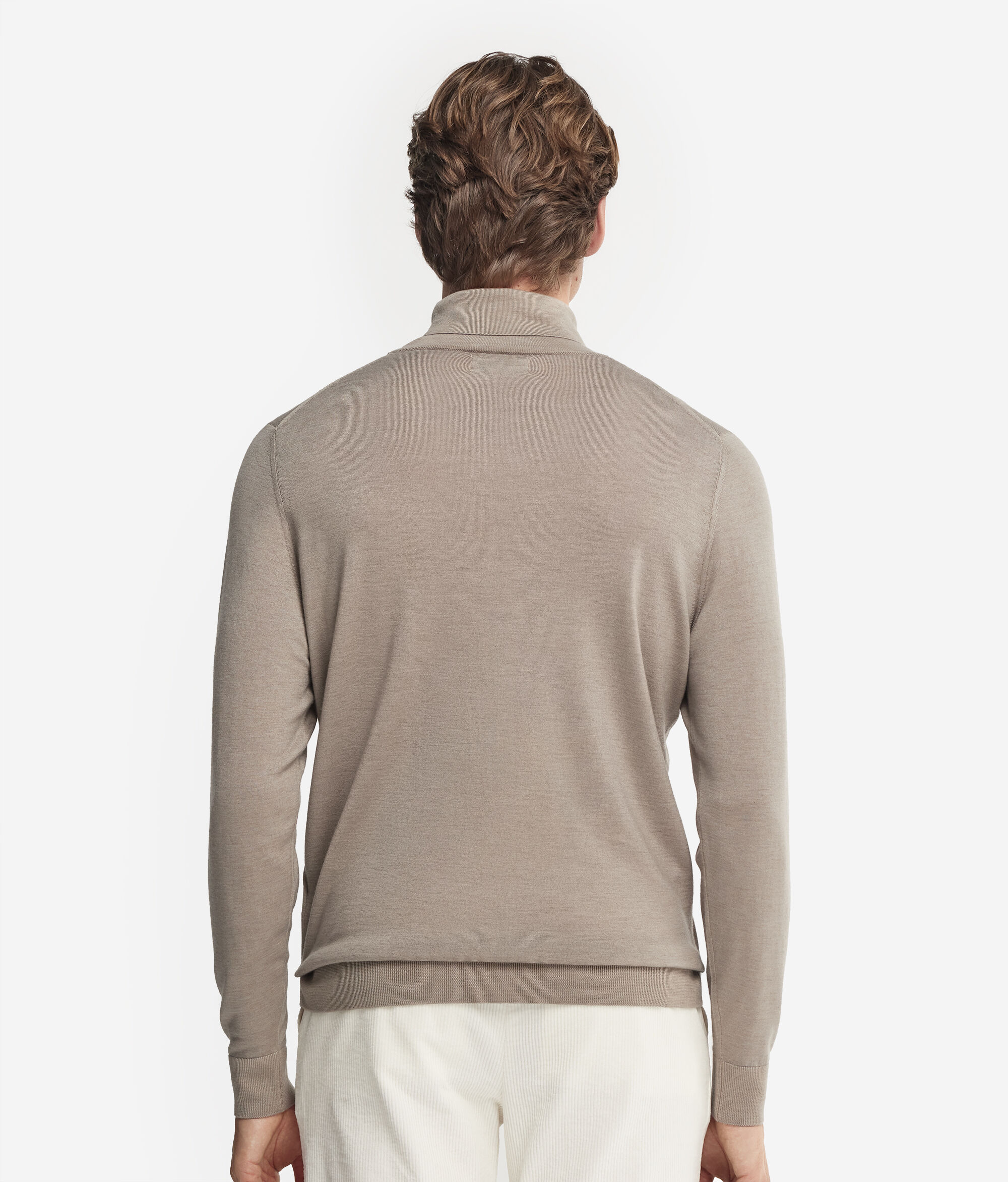 Col roulé homme en cachemire ultra-fin