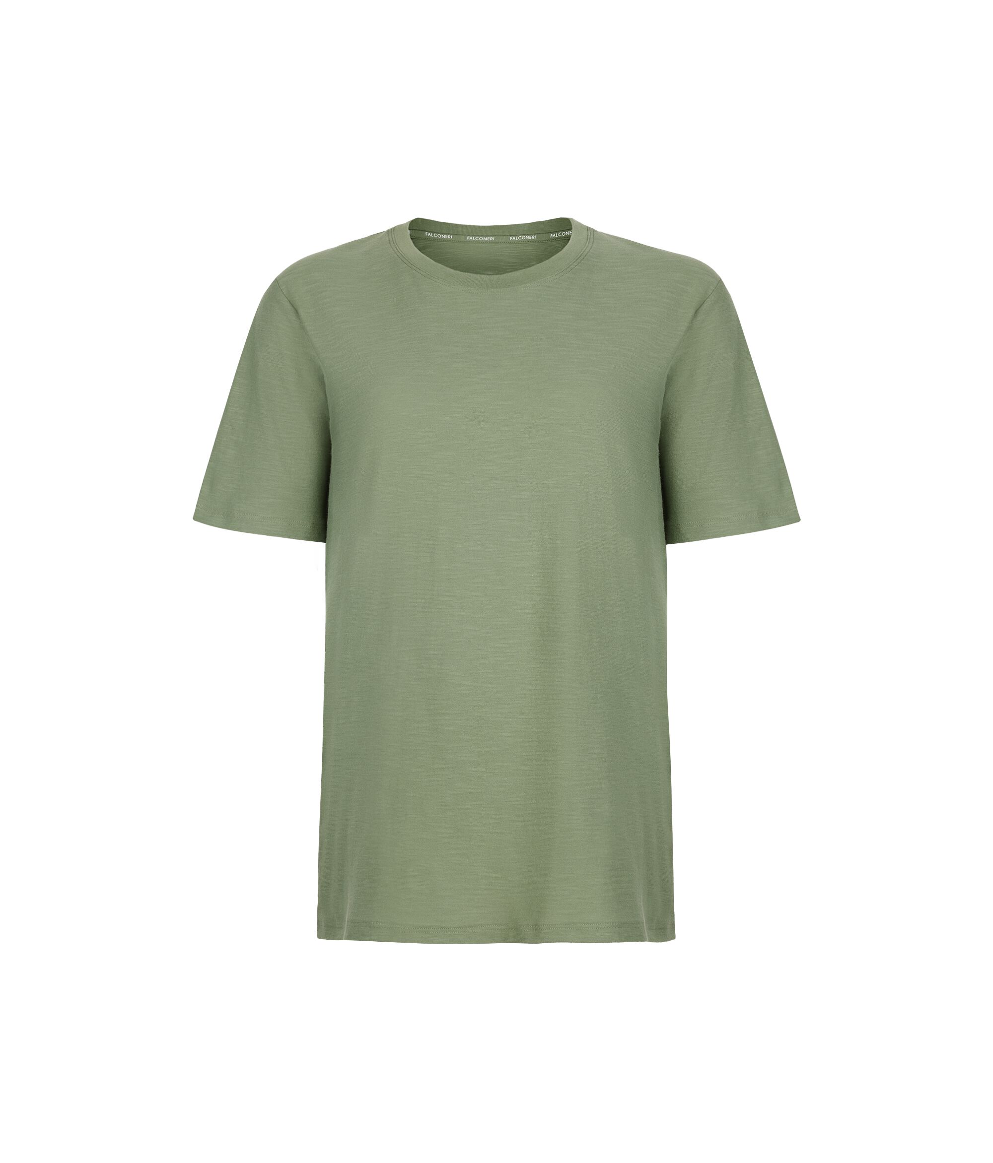 Cotton Crewneck T-Shirt with Short Sleeves