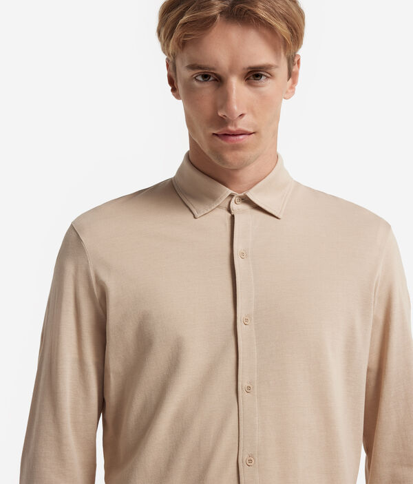 Рубашка из шелка и хлопка