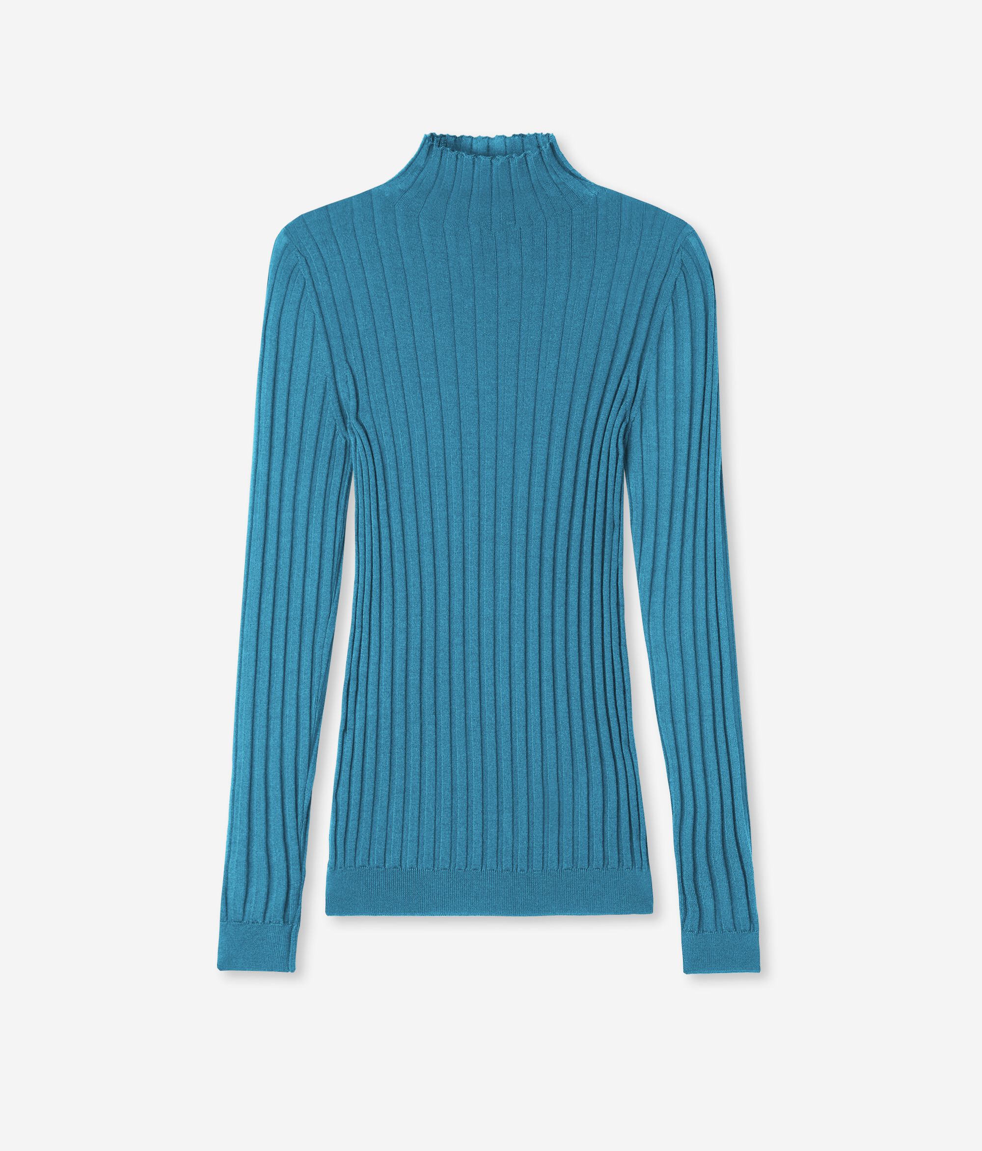 Flat-Rib Ultrafine Cashmere Turtleneck Jumper