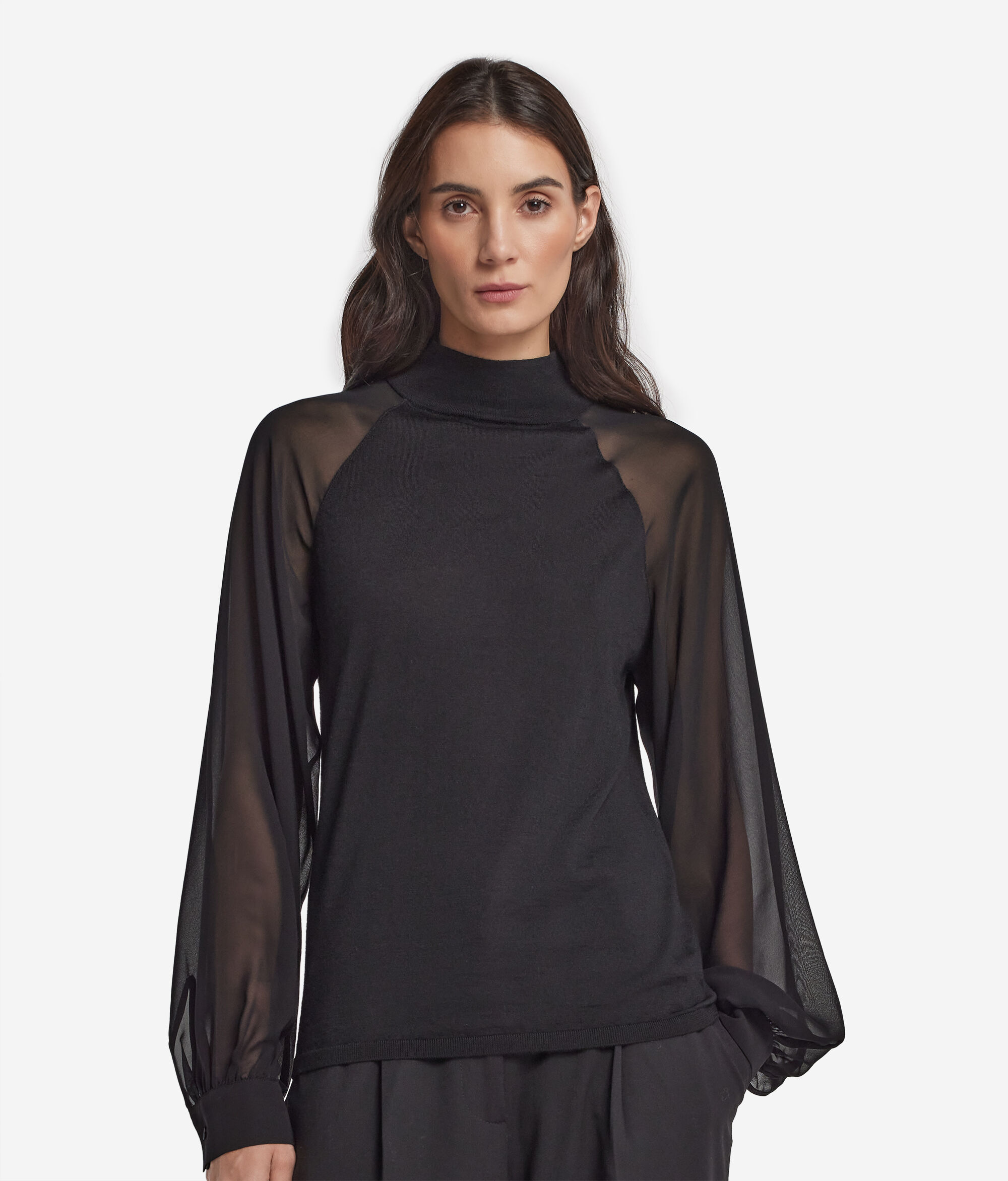 Блуза из шелка и кашемира