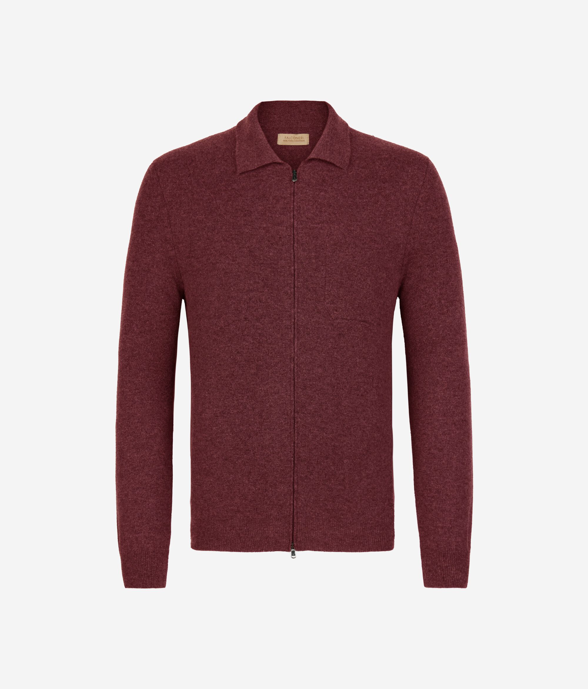 Camicia con zip in Cashmere Ultrasoft