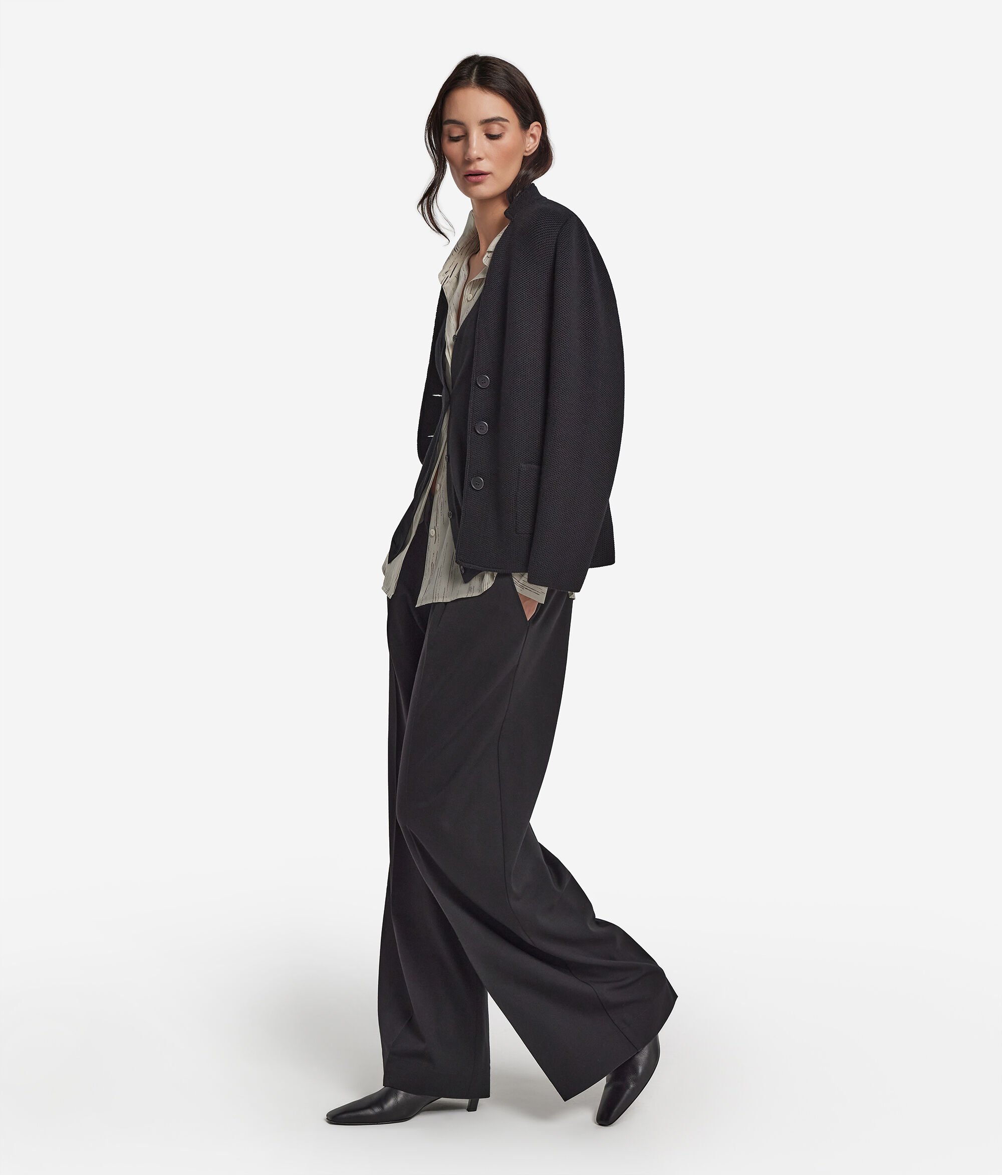 Pantaloni Invernali Pantaloni Palazzo In Lana Pantalone Palazzo In