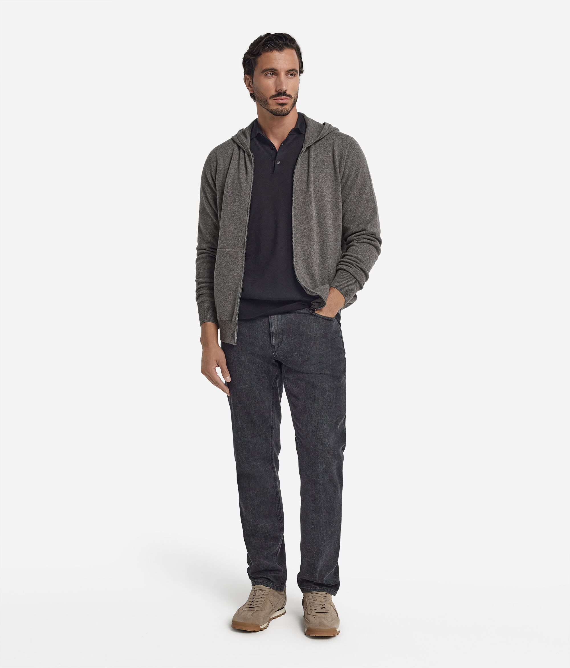 Sweatjacke aus Kaschmir Ultrasoft
