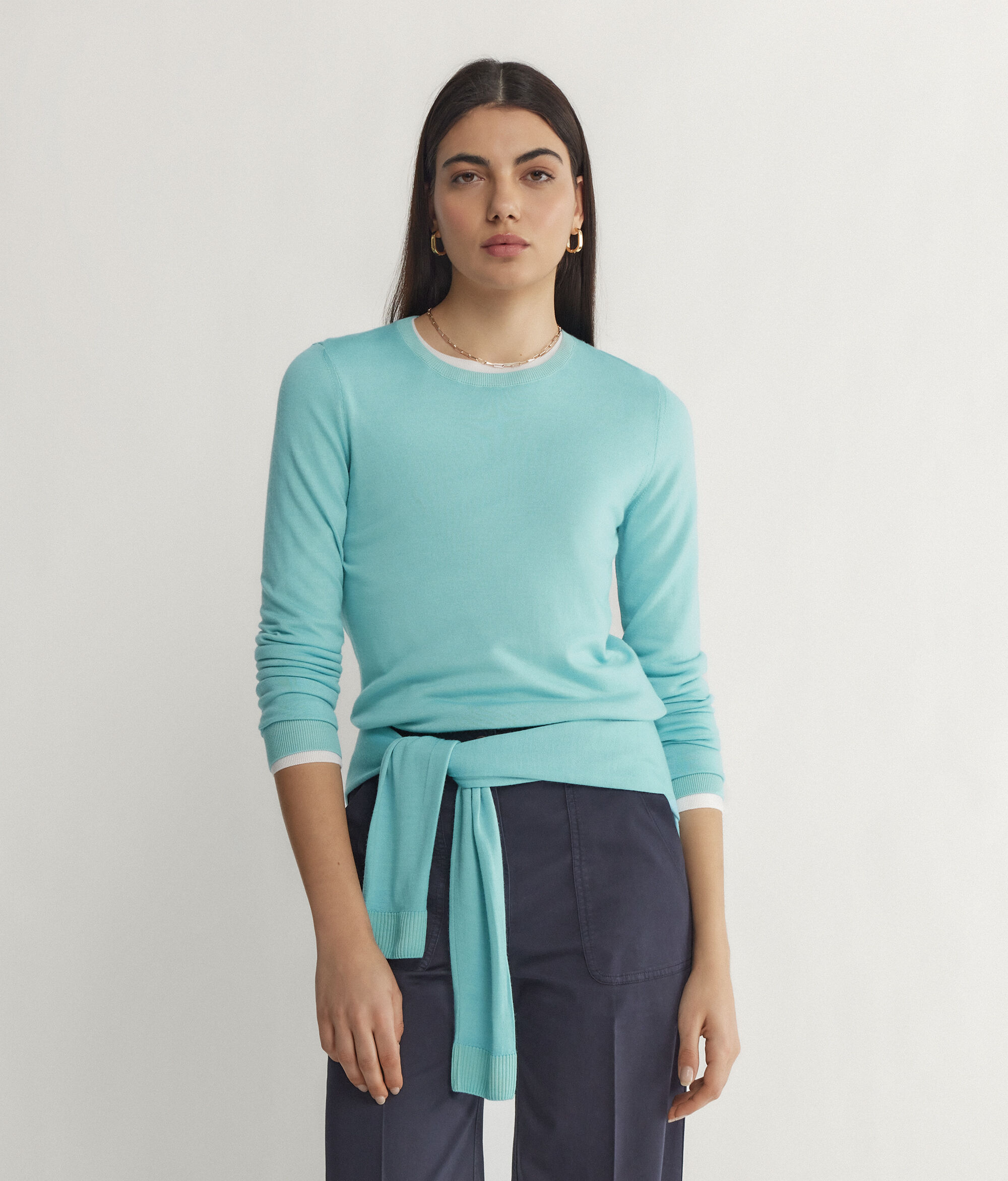 Maglia Girocollo in Cashmere Ultrafine