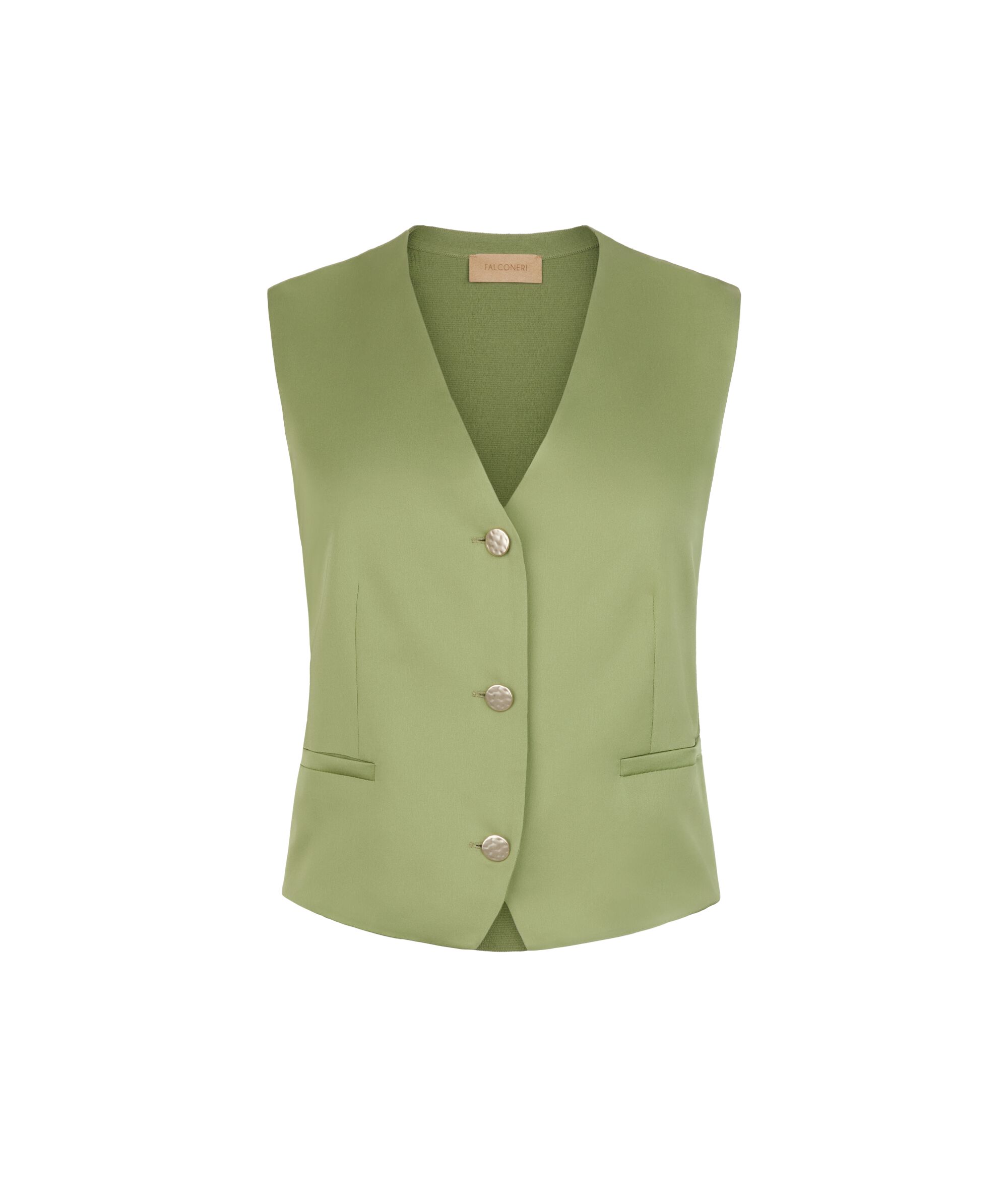 Gilet in raso opaco