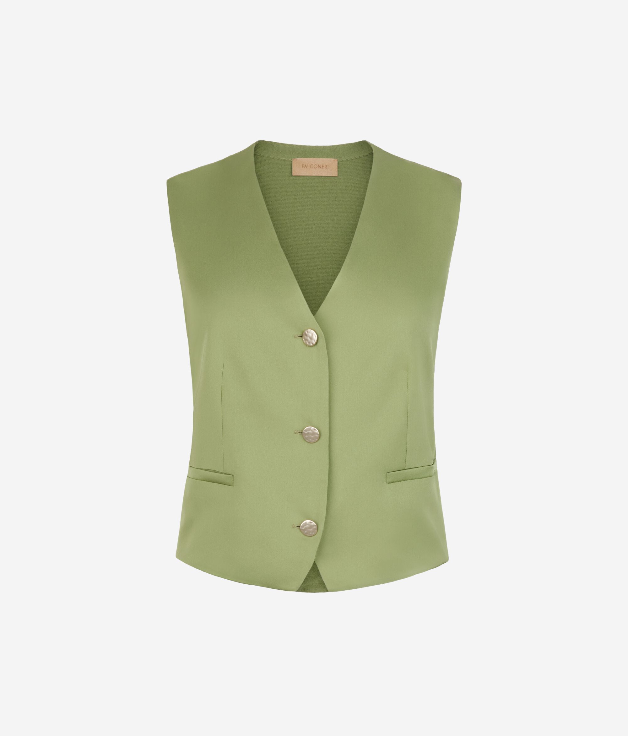Gilet in raso opaco