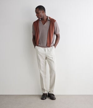 Poloshirt aus Pikee-Moulin&eacute;strick