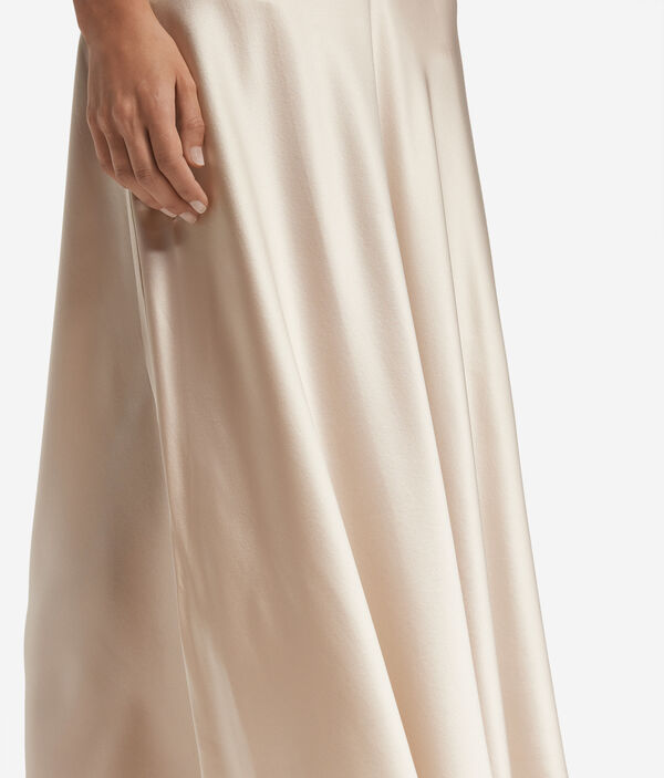 Юбка из атласного шелка