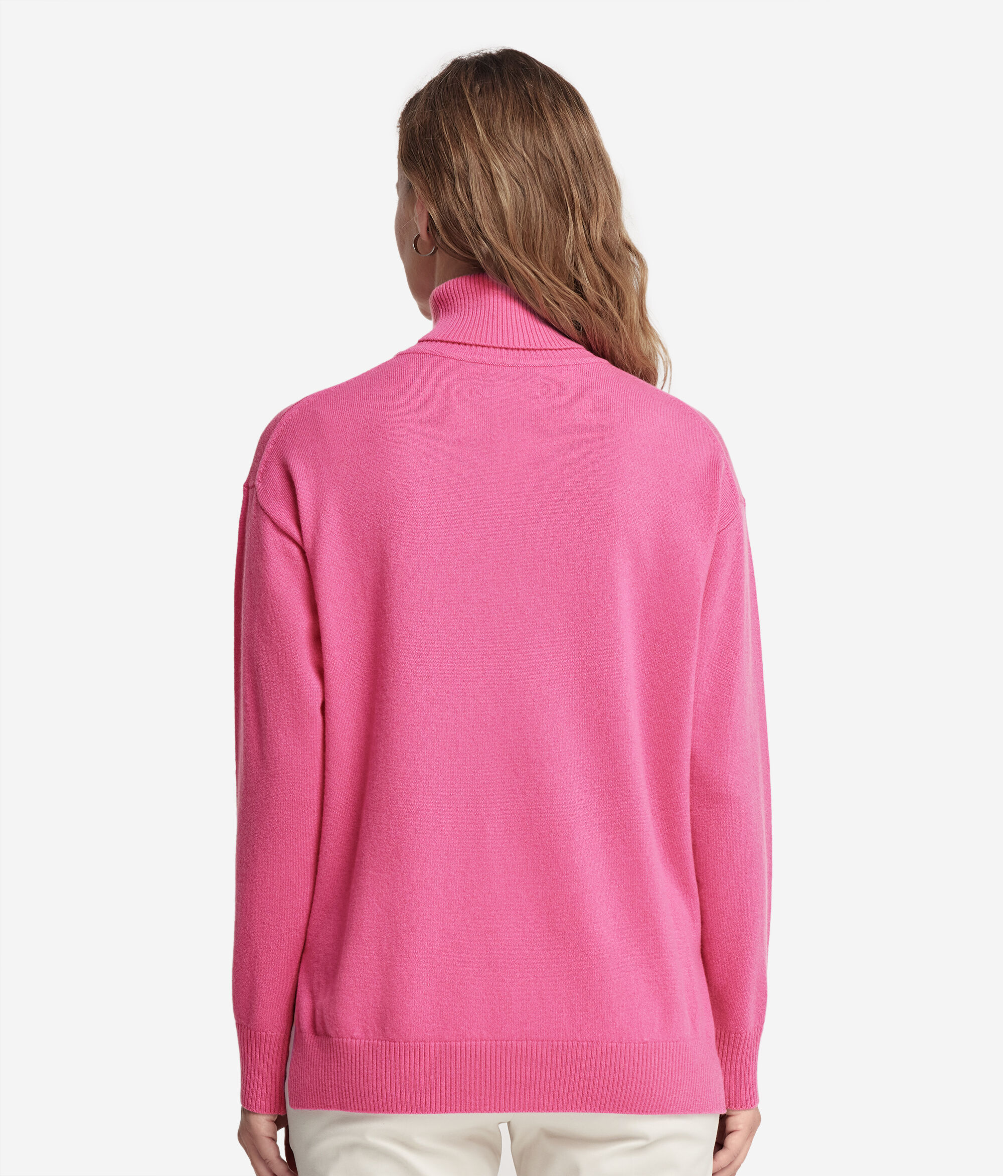 Rollkragenpullover aus Kaschmir Ultrasoft mit Schlitzen