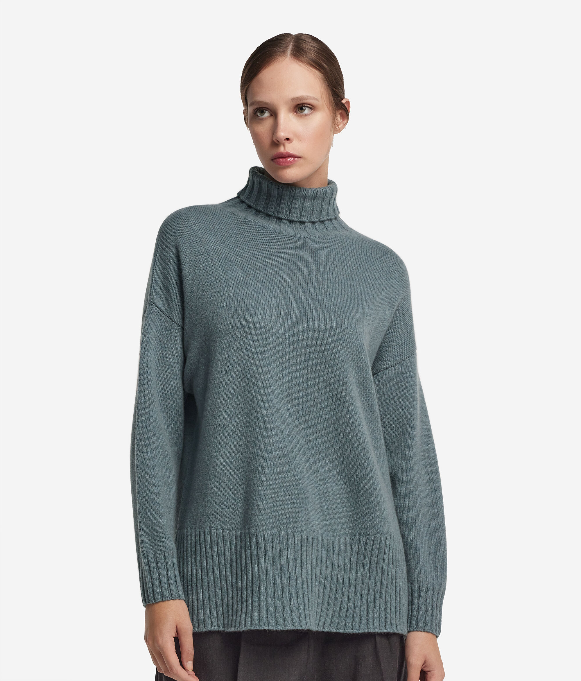 Jersei maxi de coll cigne de Cashmere Ultrasoft