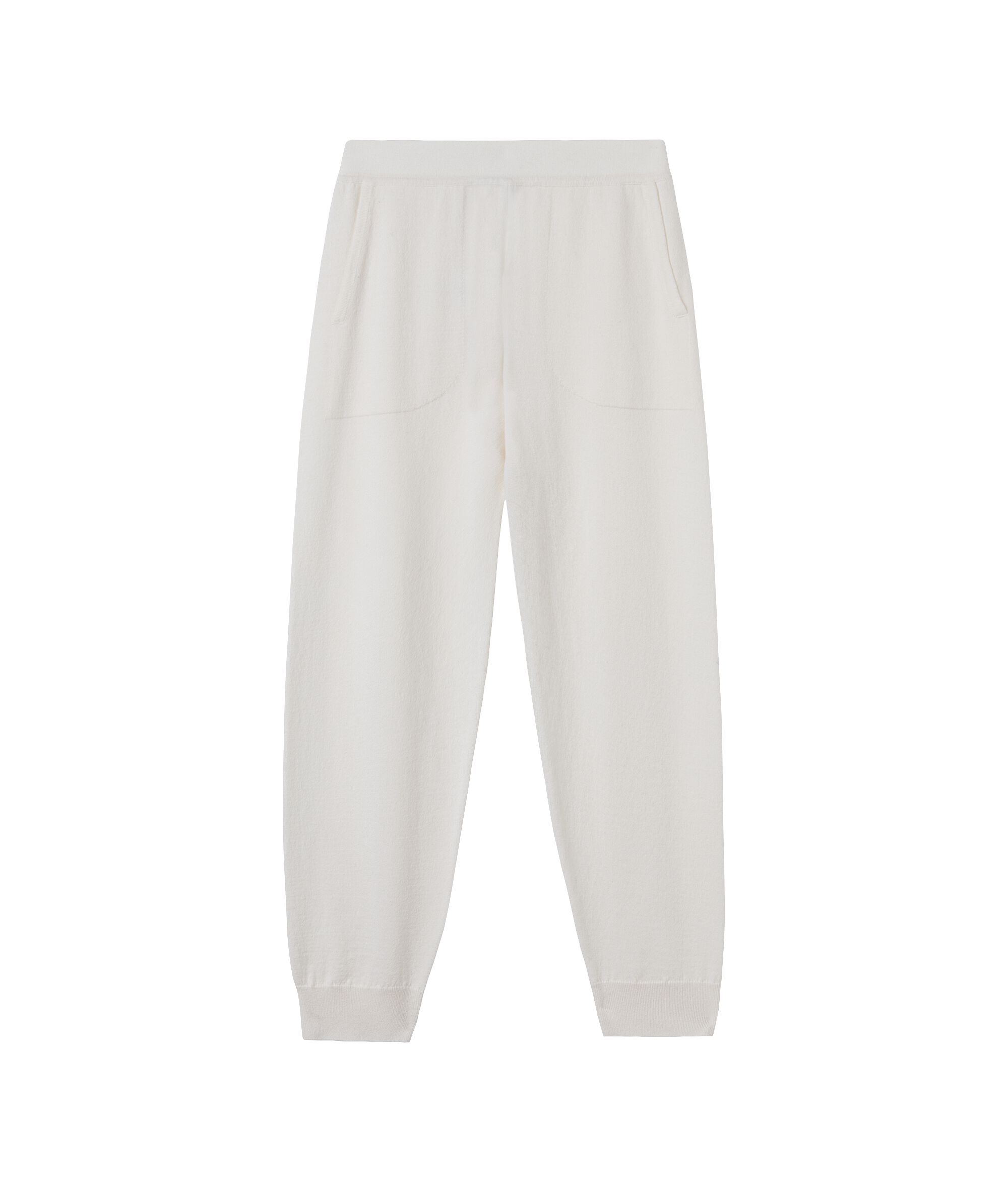 Ultrasoft Cashmere Tracksuit Bottoms Colore White