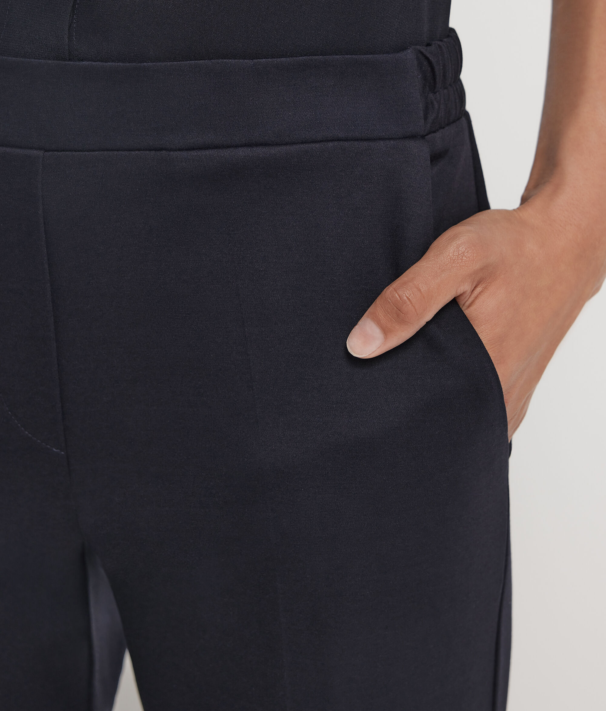 black cotton cigarette pants Cotton Cigarette Pants