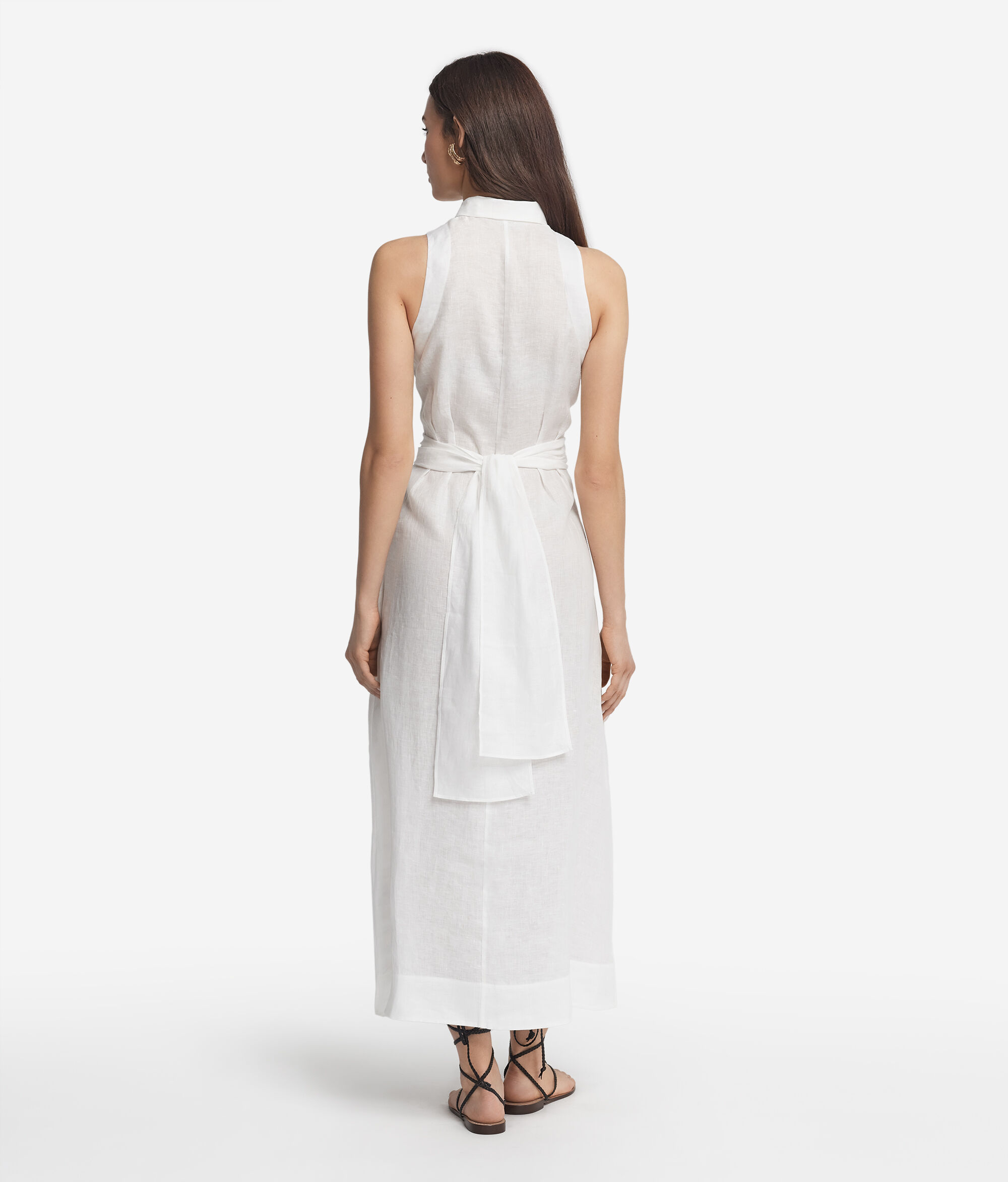 Linen Cross-Band Dress
